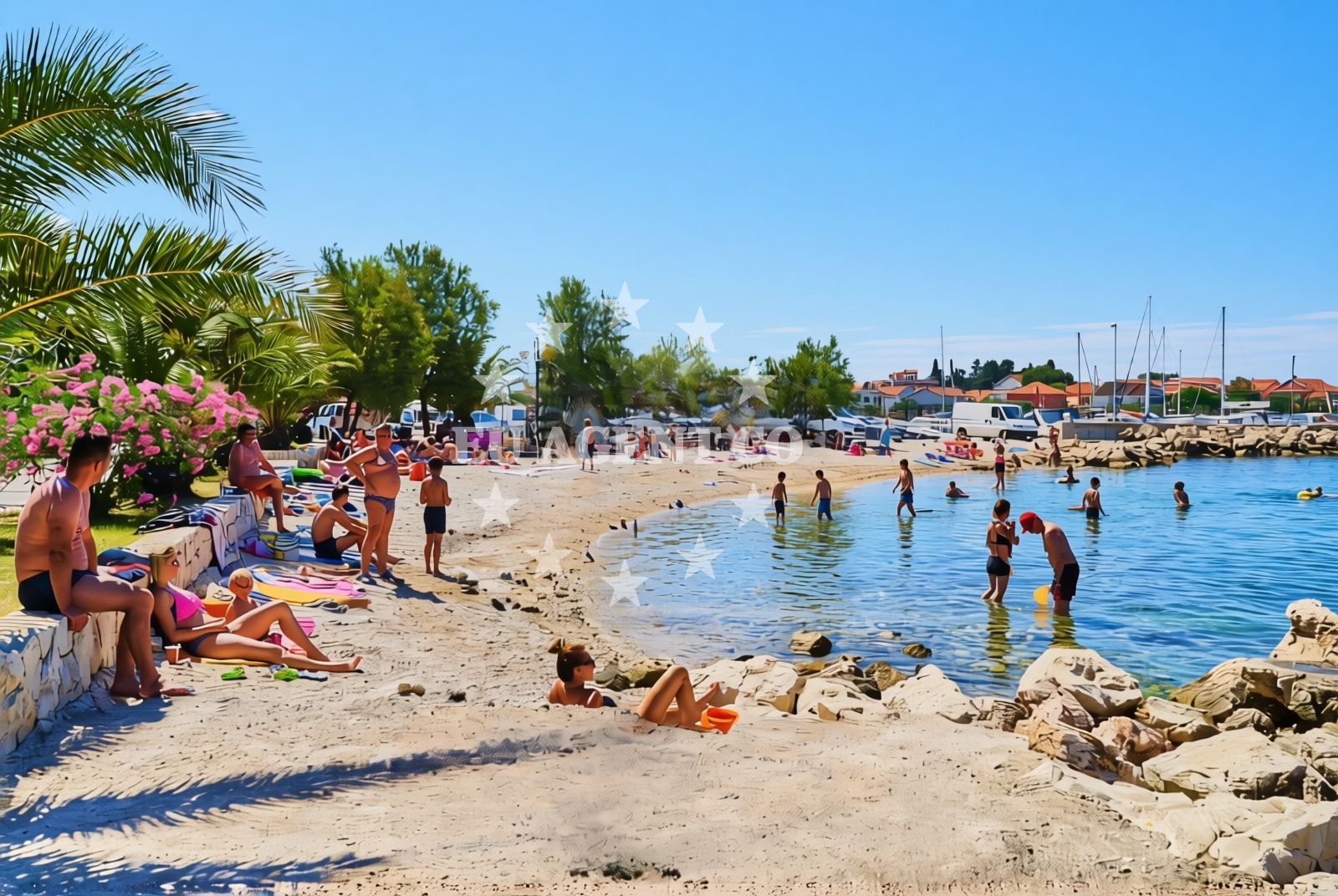 Additional view of Bibinjski Mlikaric beach in 16 Ulica Mladena Bugarije Cukija, Bibinje