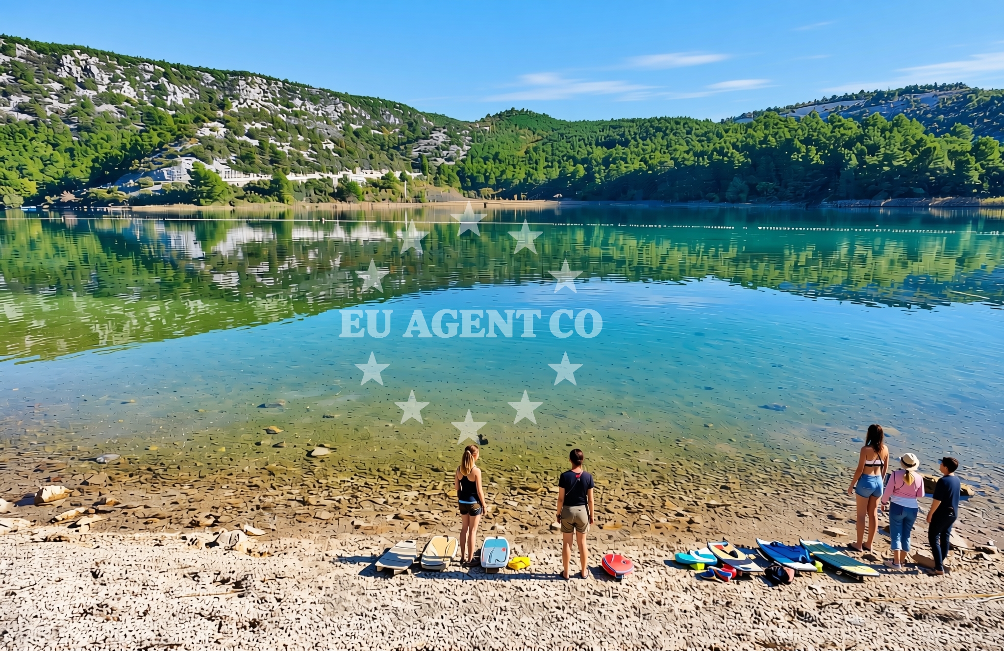 Shoreline and swimming area at Bićine: beaches and coves in Bićine
