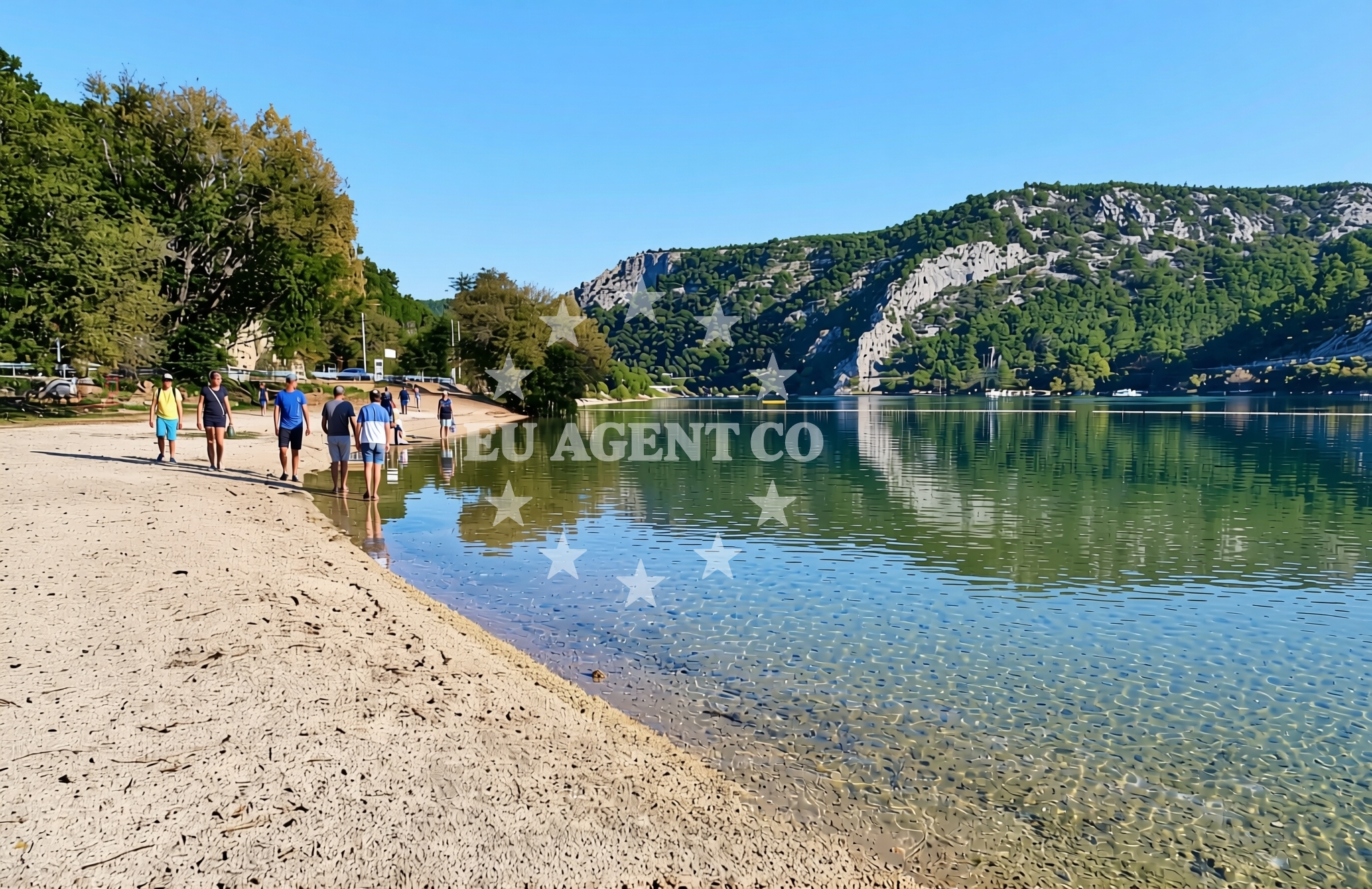 Sea and coastal view of Bićine: beaches and coves in Bićine