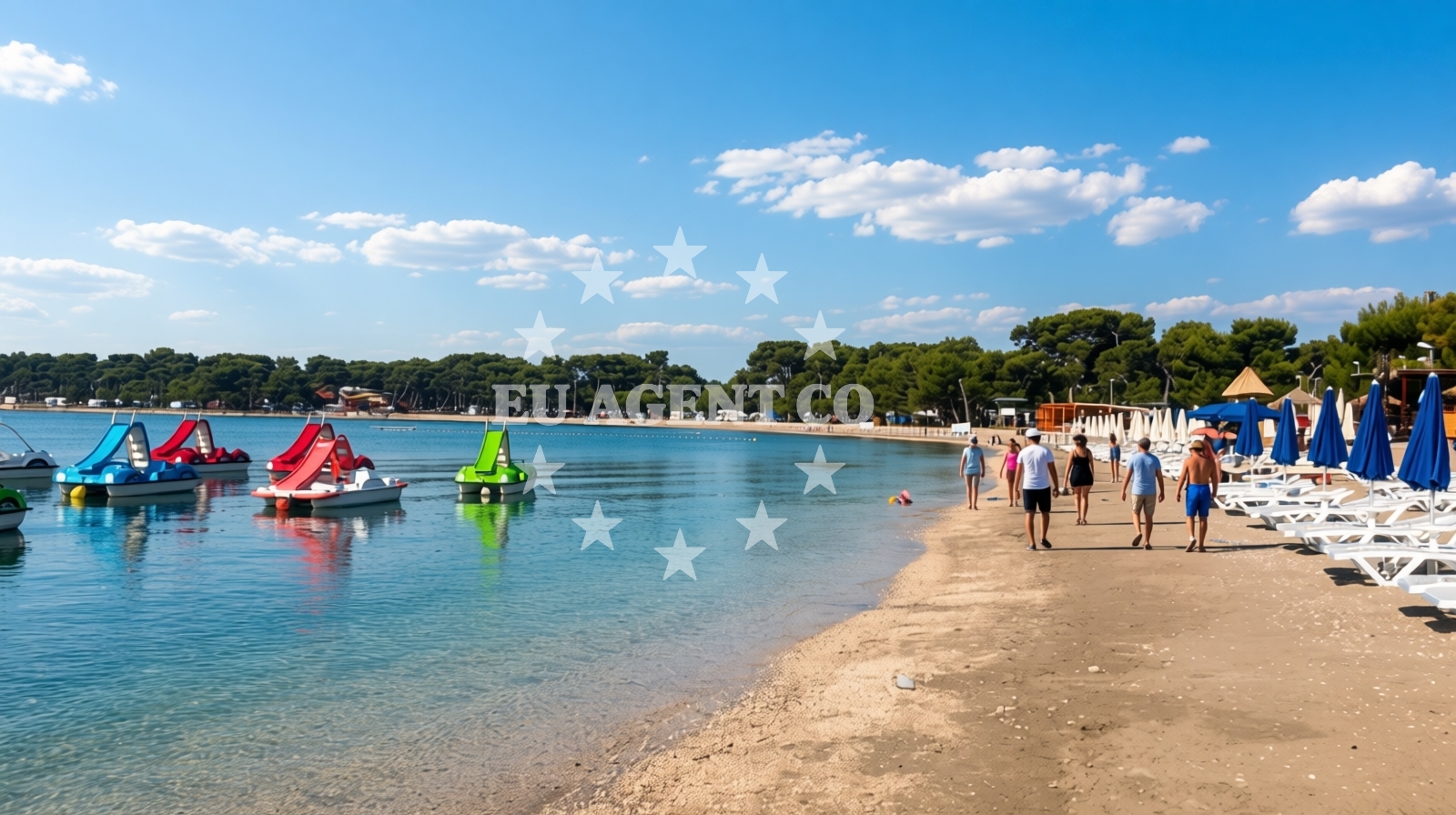 Additional view of Bijeca beach in 73 Fucane, Medulin