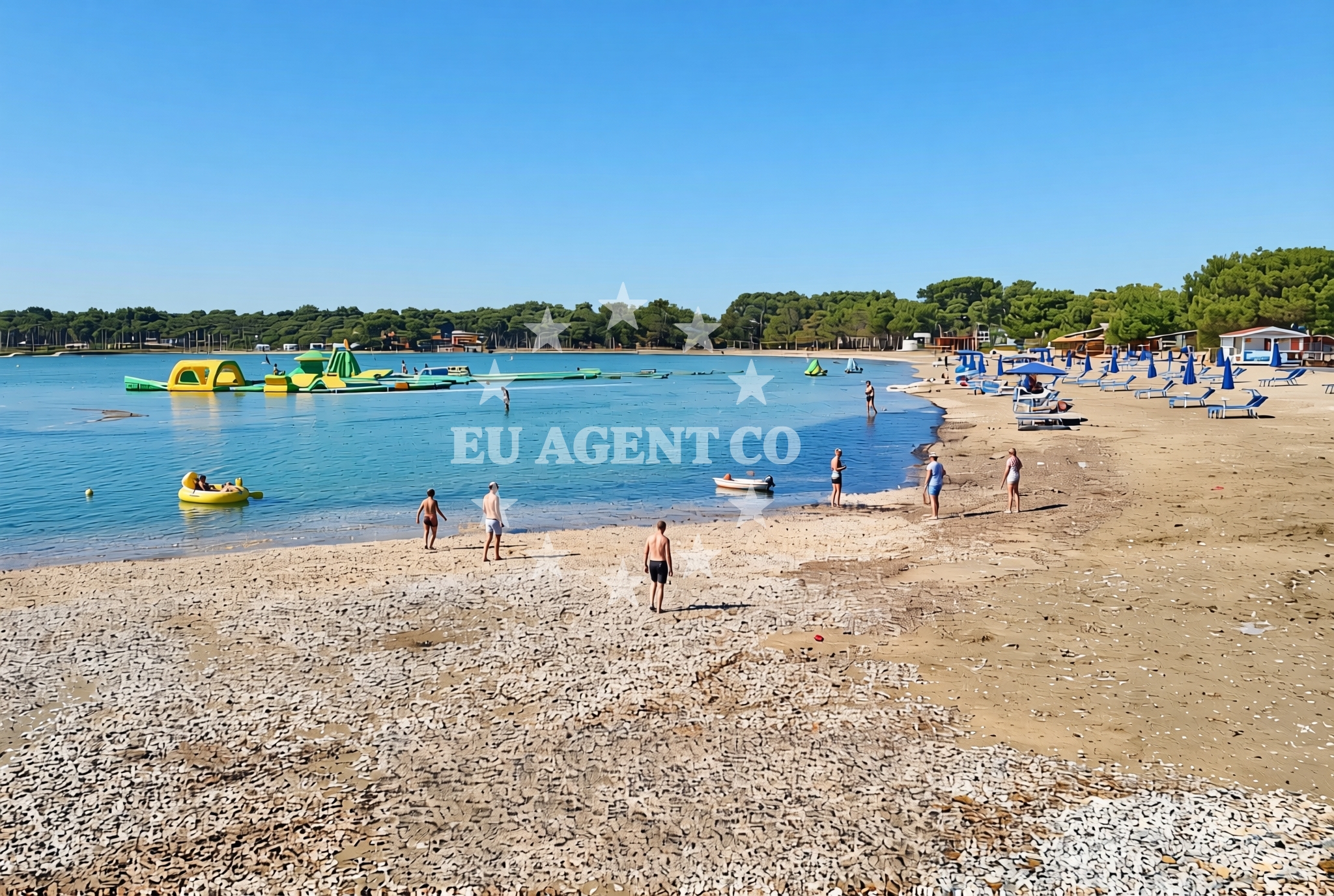 Additional view of Bijeca beach in 73 Fucane, Medulin