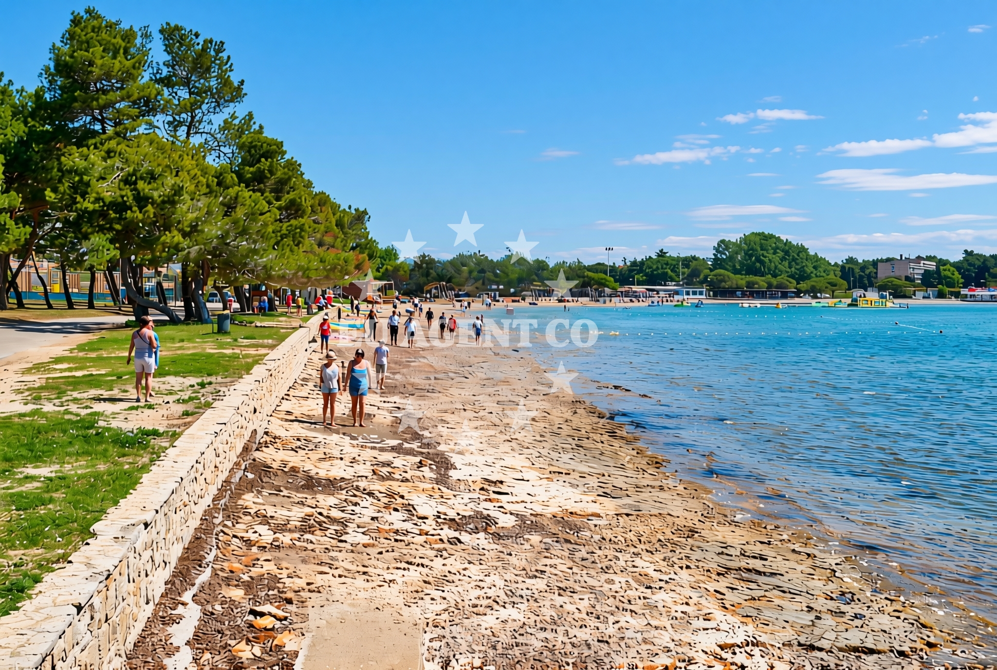 Additional view of Bijeca beach in 73 Fucane, Medulin