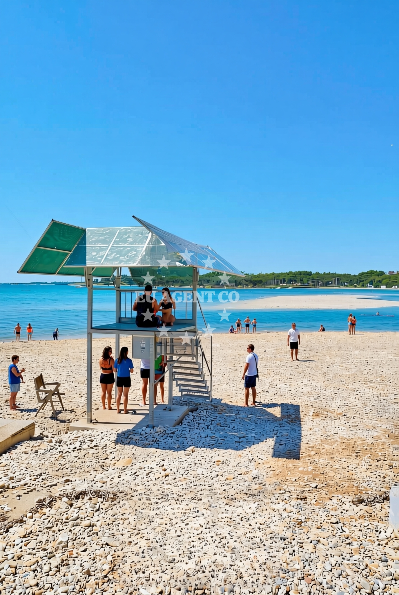 Additional view of Bijeca beach in 73 Fucane, Medulin