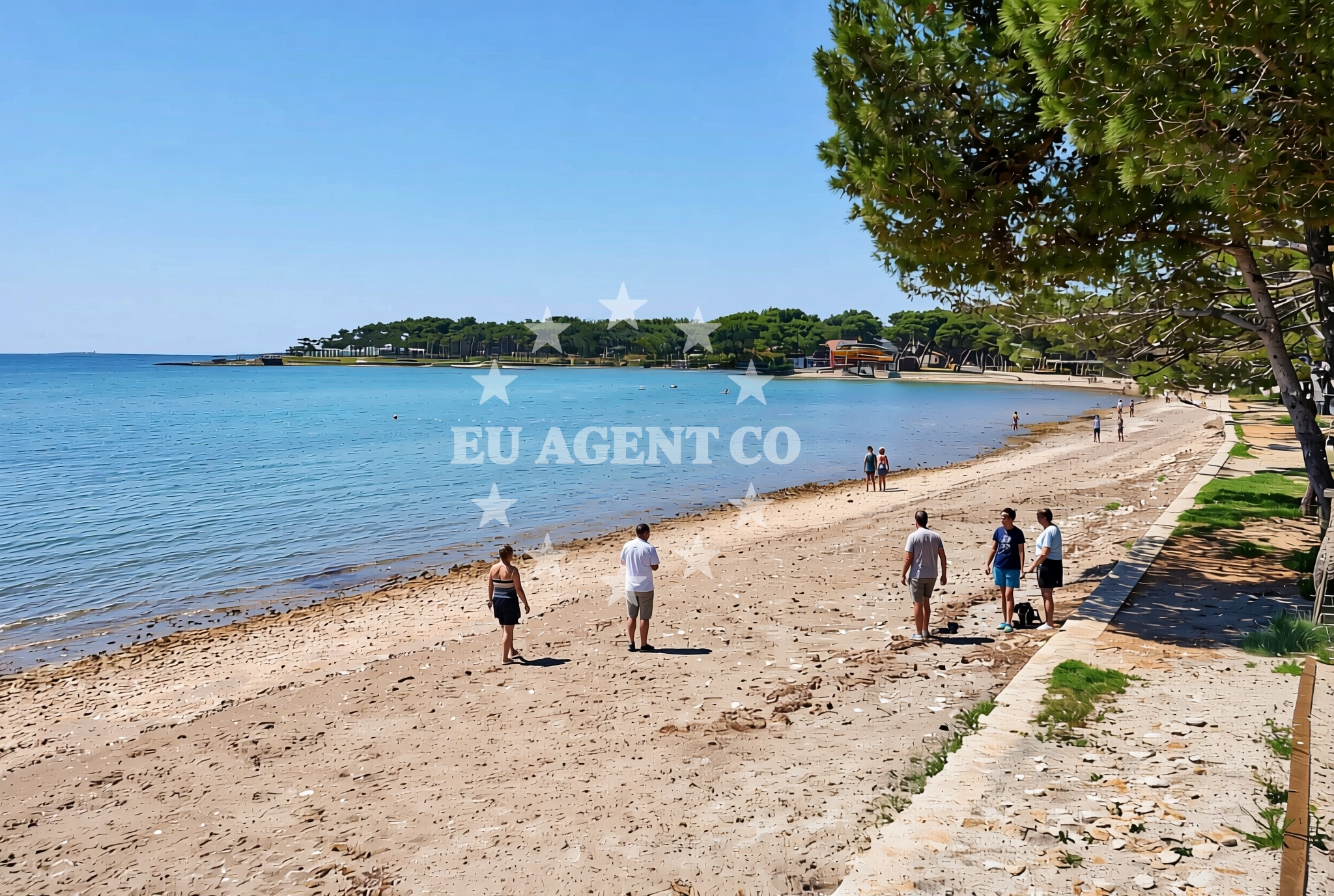 Additional view of Bijeca beach in 73 Fucane, Medulin