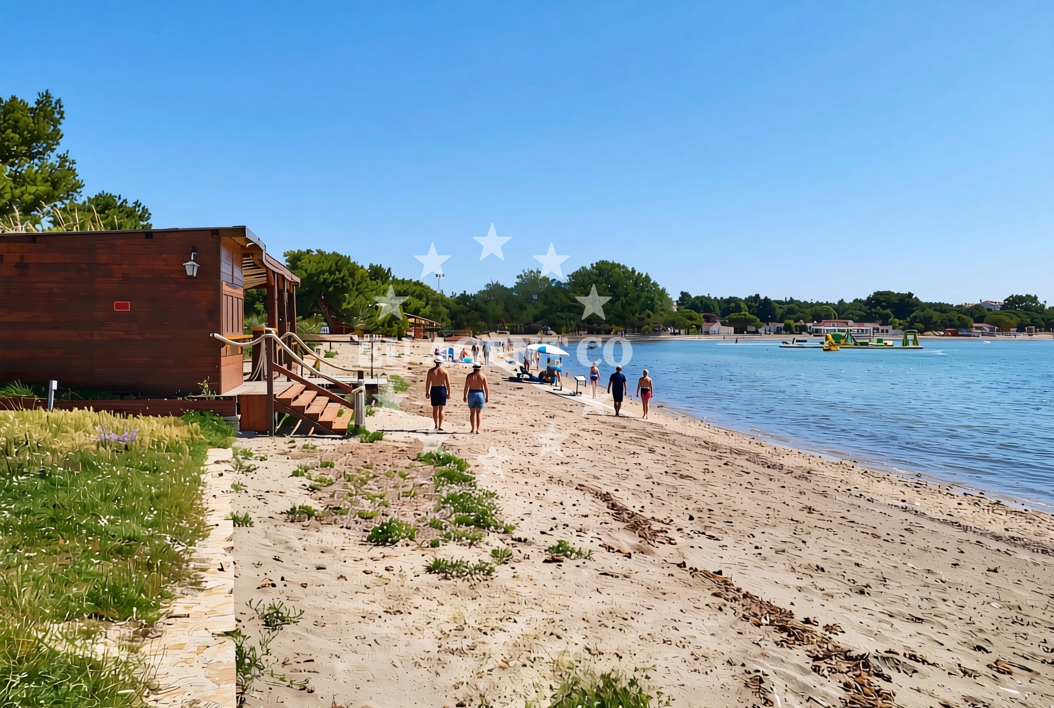 Additional view of Bijeca beach in 73 Fucane, Medulin