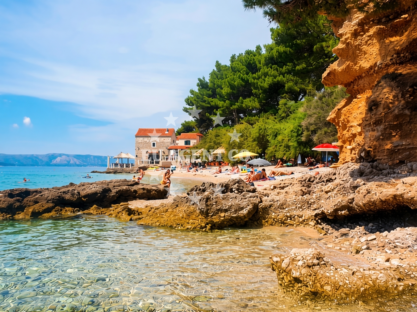 Additional view of Bijela Kuca beach in David cesta 9, Bol