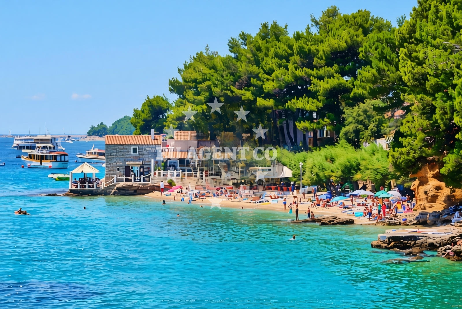 Additional view of Bijela Kuca beach in David cesta 9, Bol