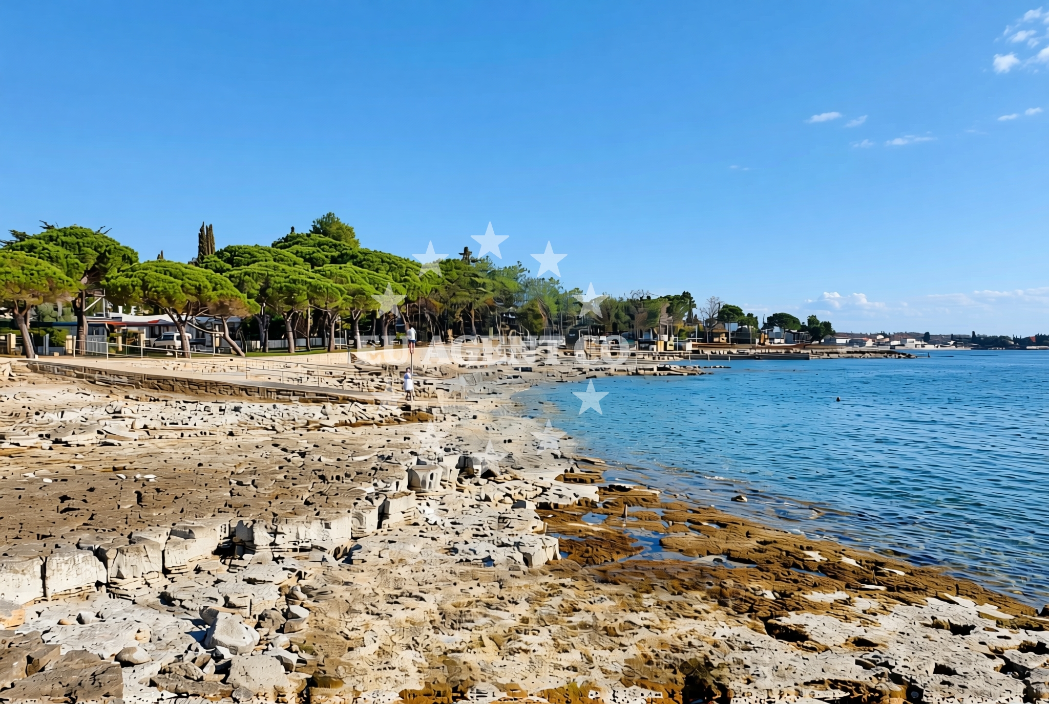 Additional view of Bikini beach in 27d Đuba, Umag