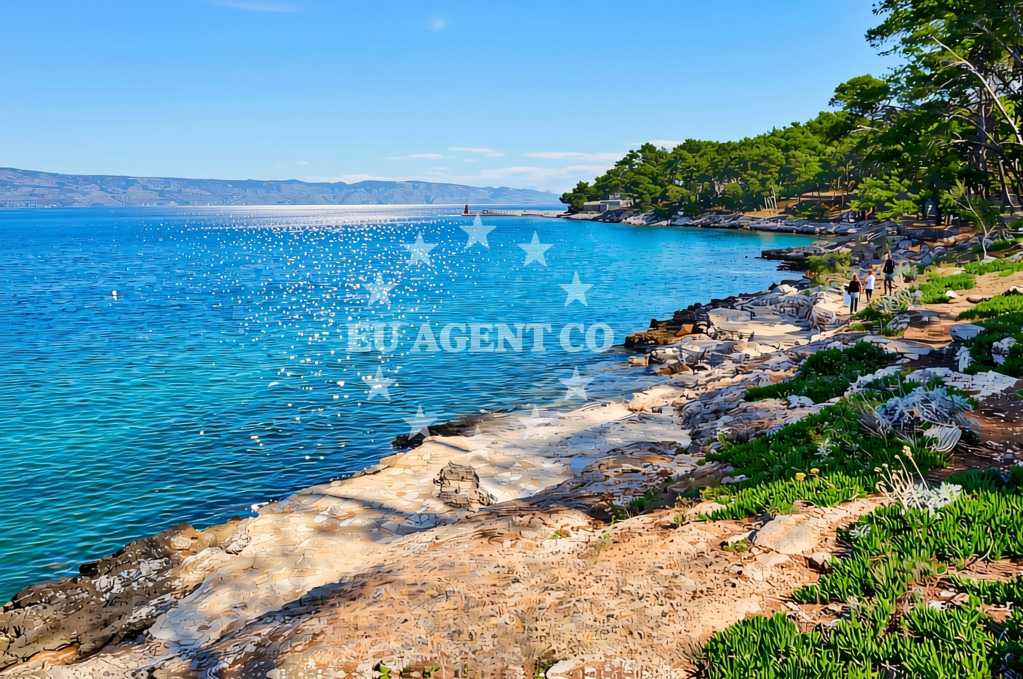 Additional view of Bile stine (Gospotova rapa), Jelsa (Hvar) Beach in Bile stine (Gospotova rapa)