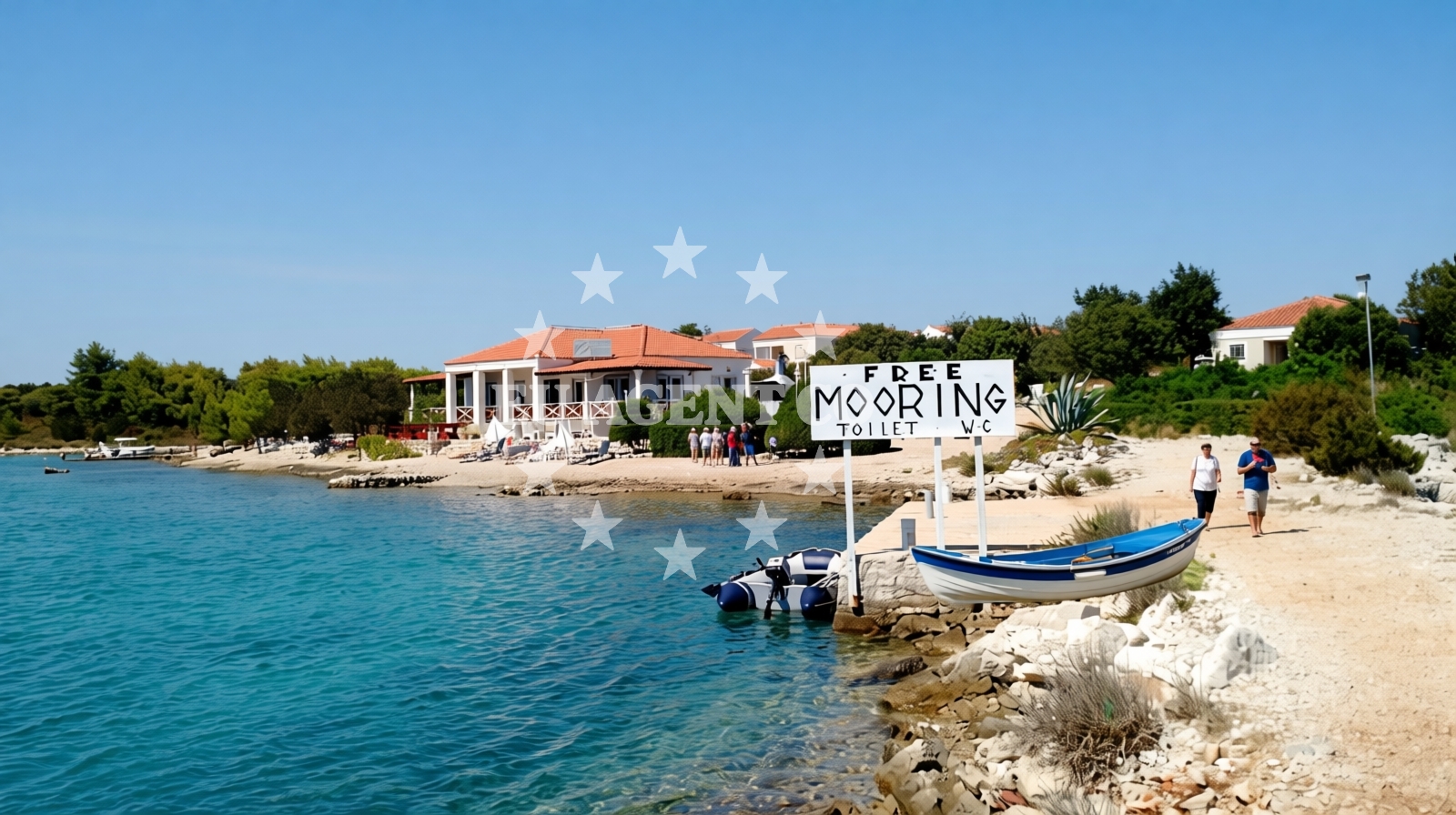Sea and coastal view of Bili beach in Lovište apartmán, Lovište