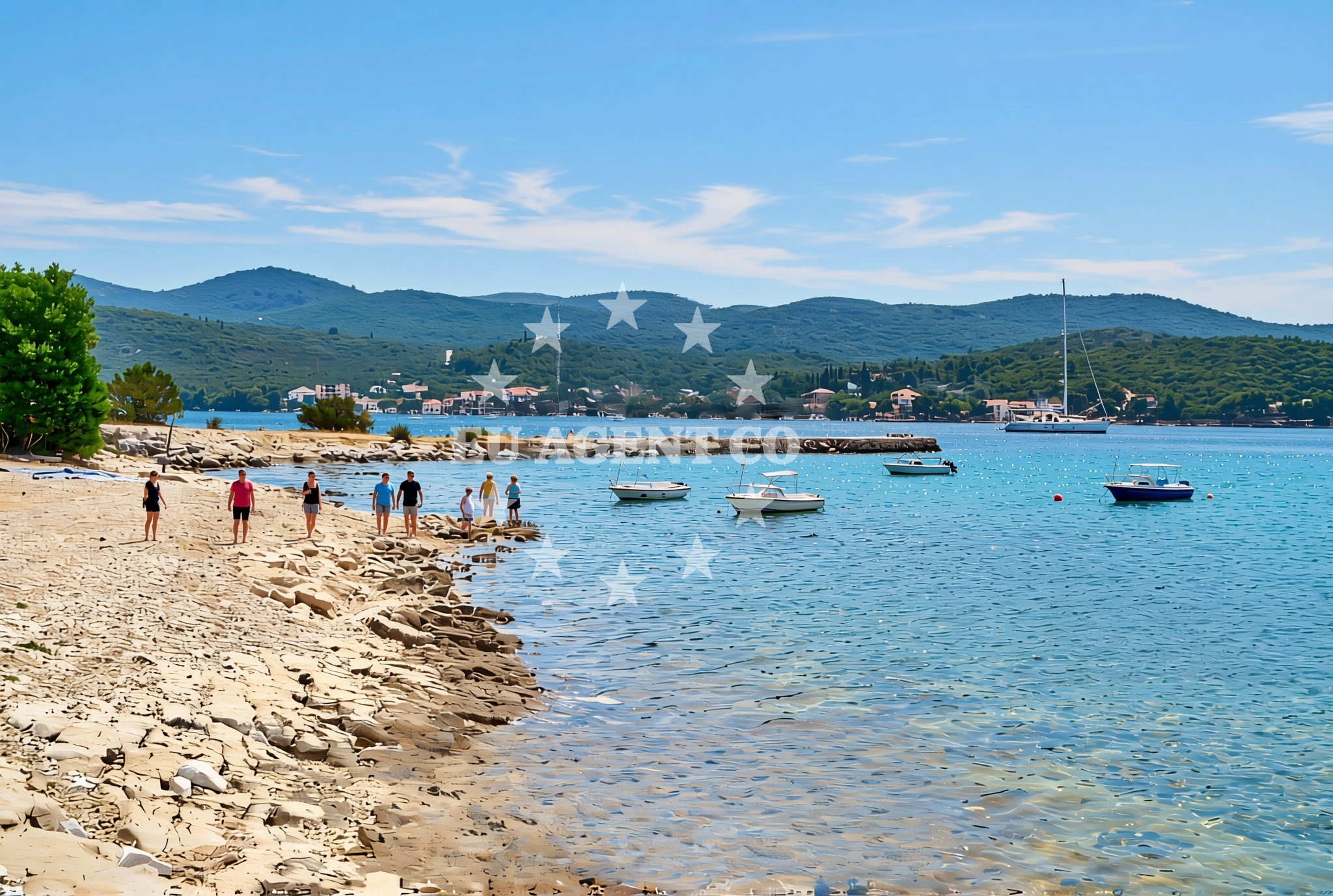 Additional view of Bili beach in Lovište apartmán, Lovište