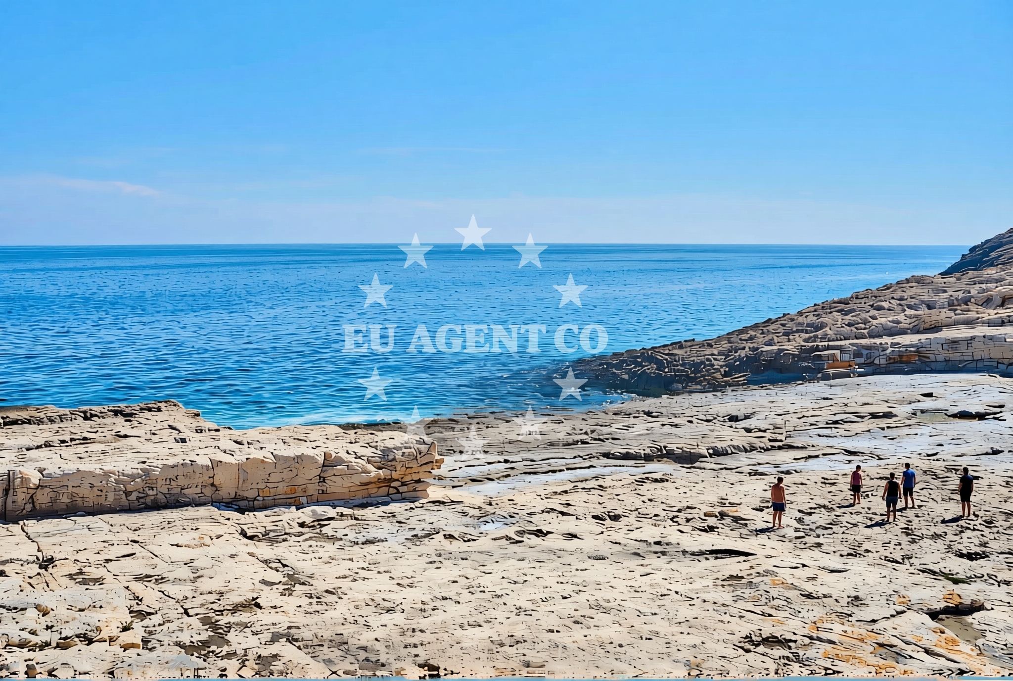 Overview of Bili bok, Rukavac (Vis) Beach in Bili bok