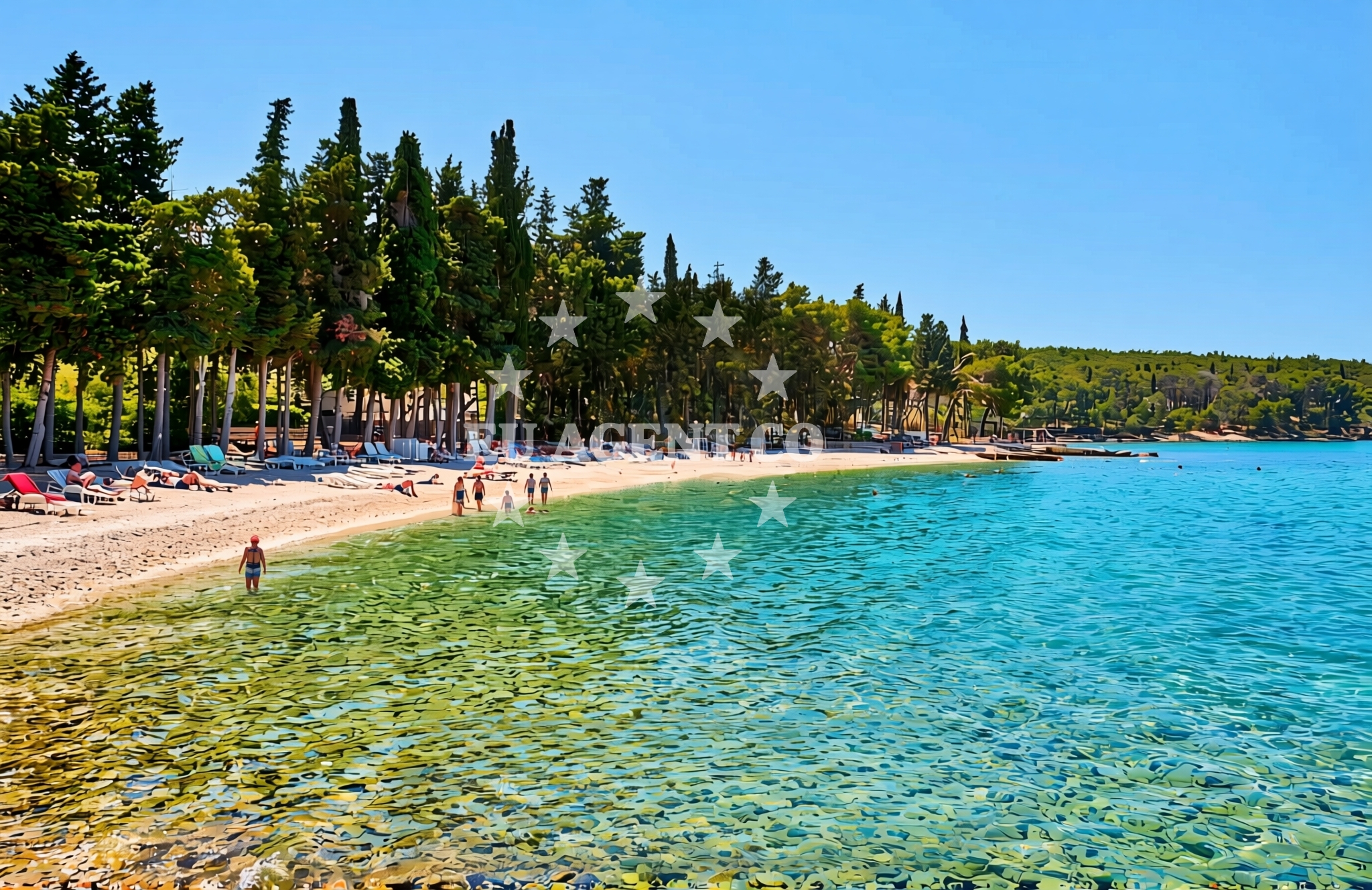 Additional view of Bili rat, Supetar (Brač) Beach in Bili rat