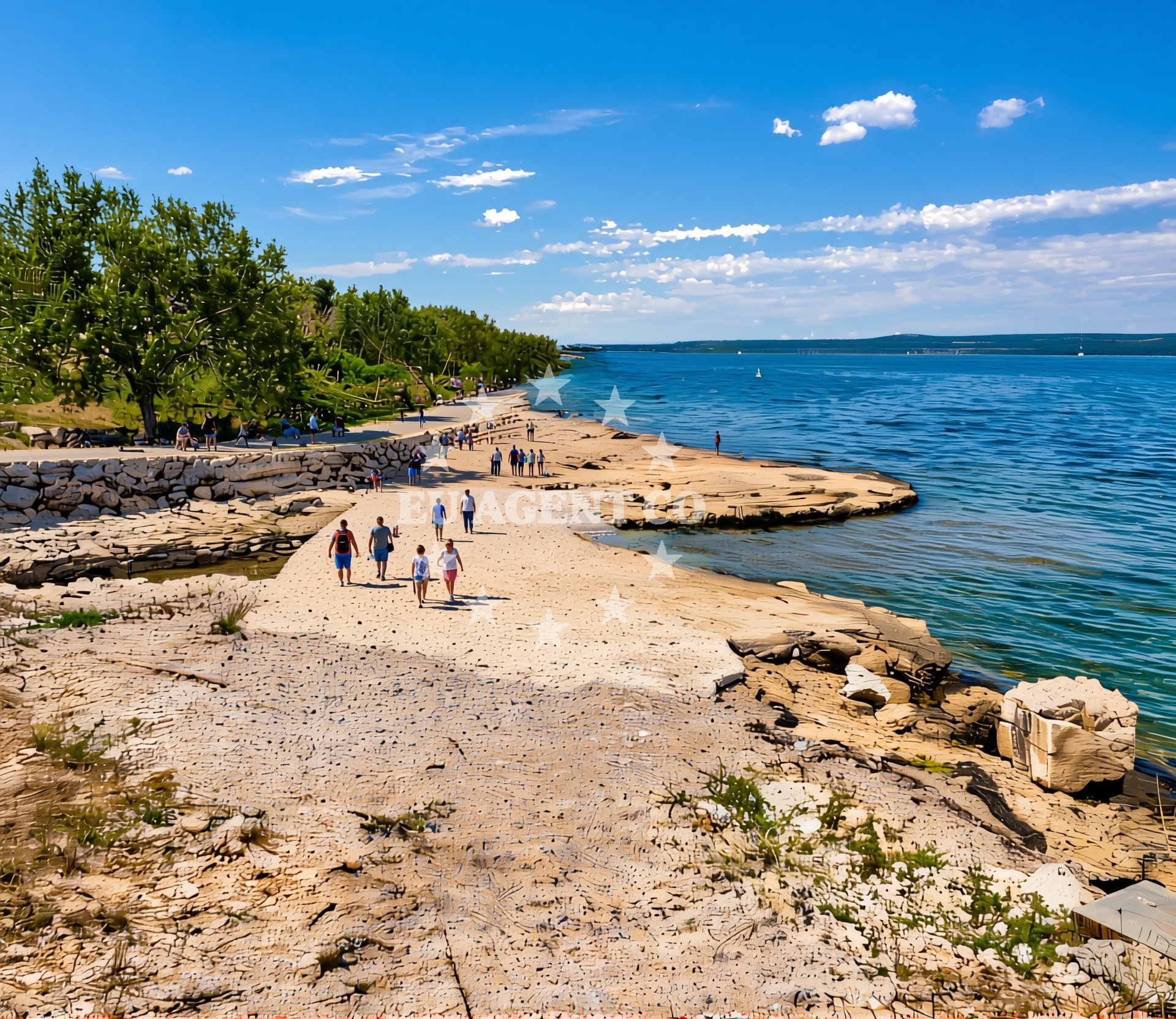 Overview of Bilice: beaches and coves (4) in Bilice