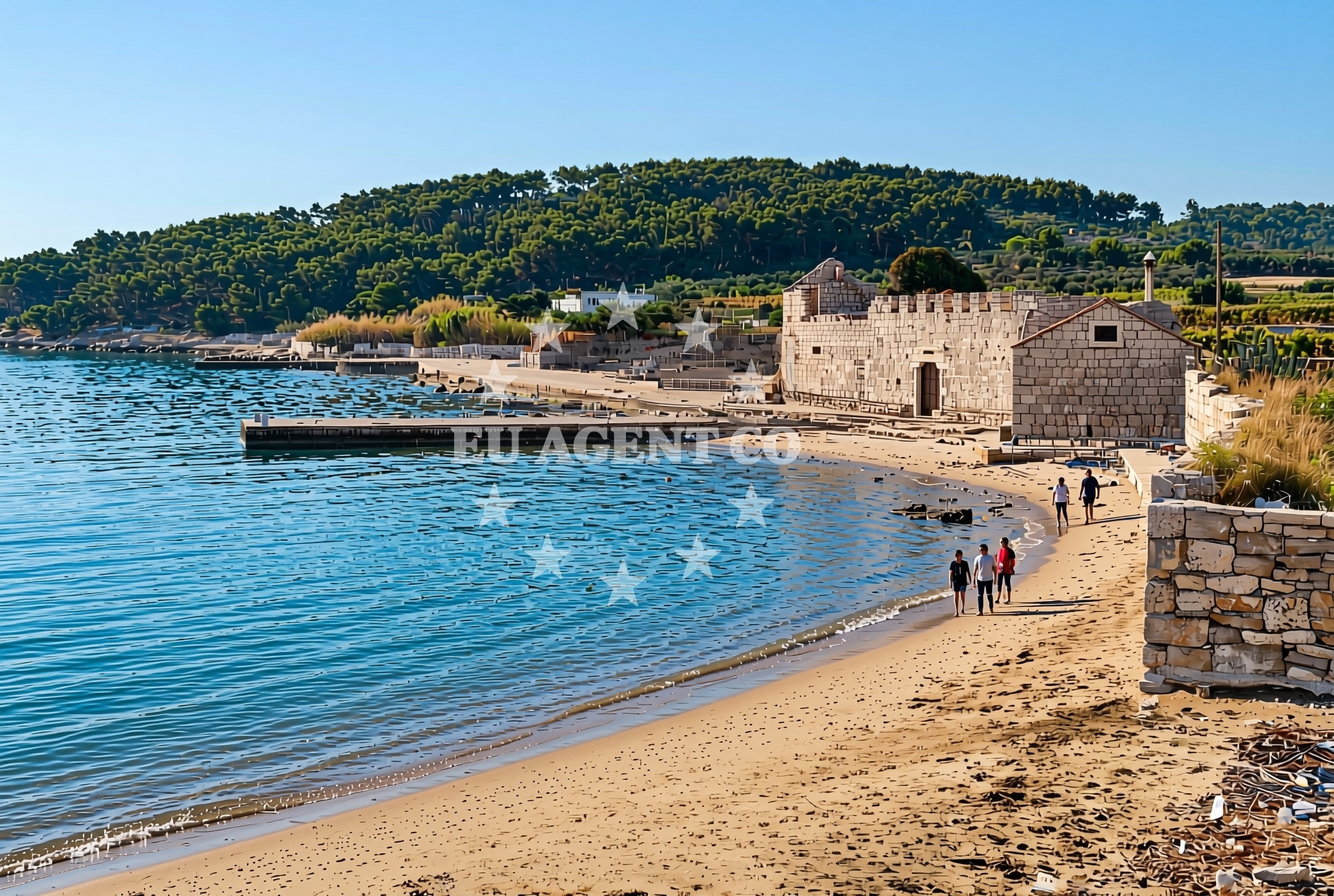 Additional view of Bilin Zal beach in Vela Glavica 654, Lumbarda