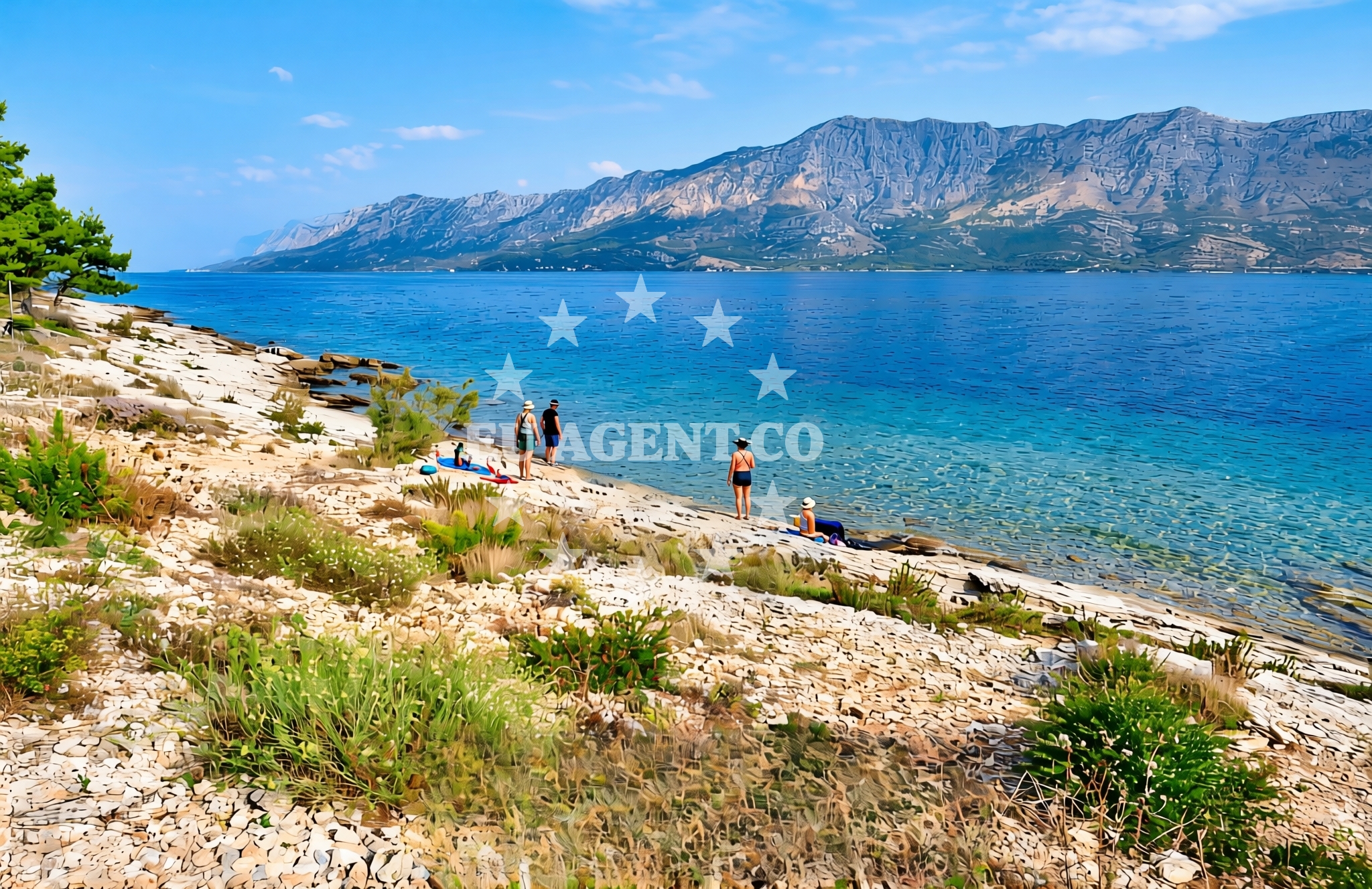 Overview of Bilina, Sućuraj (Hvar) Beach in Bilina