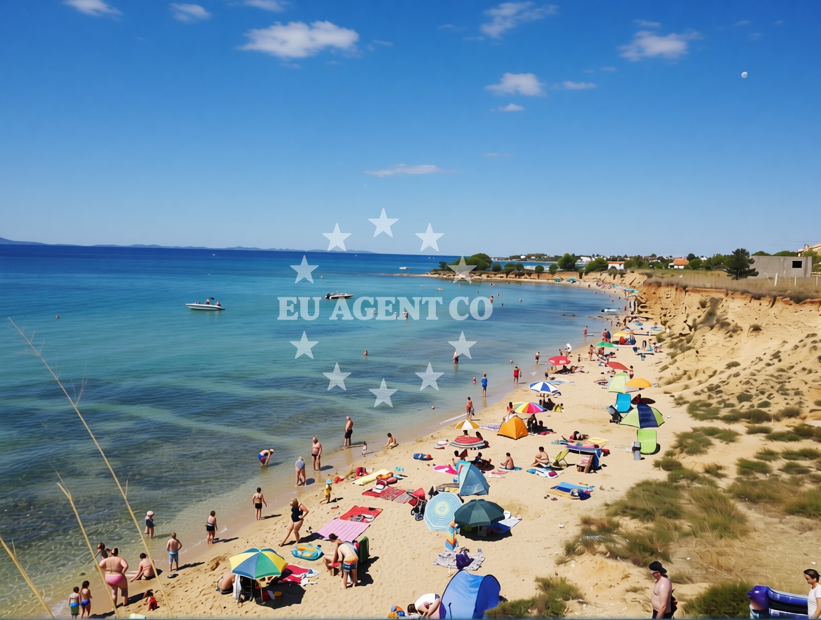 Beach facilities and surroundings at Bilotinjak beach in Bilotinjak III 14, Nin