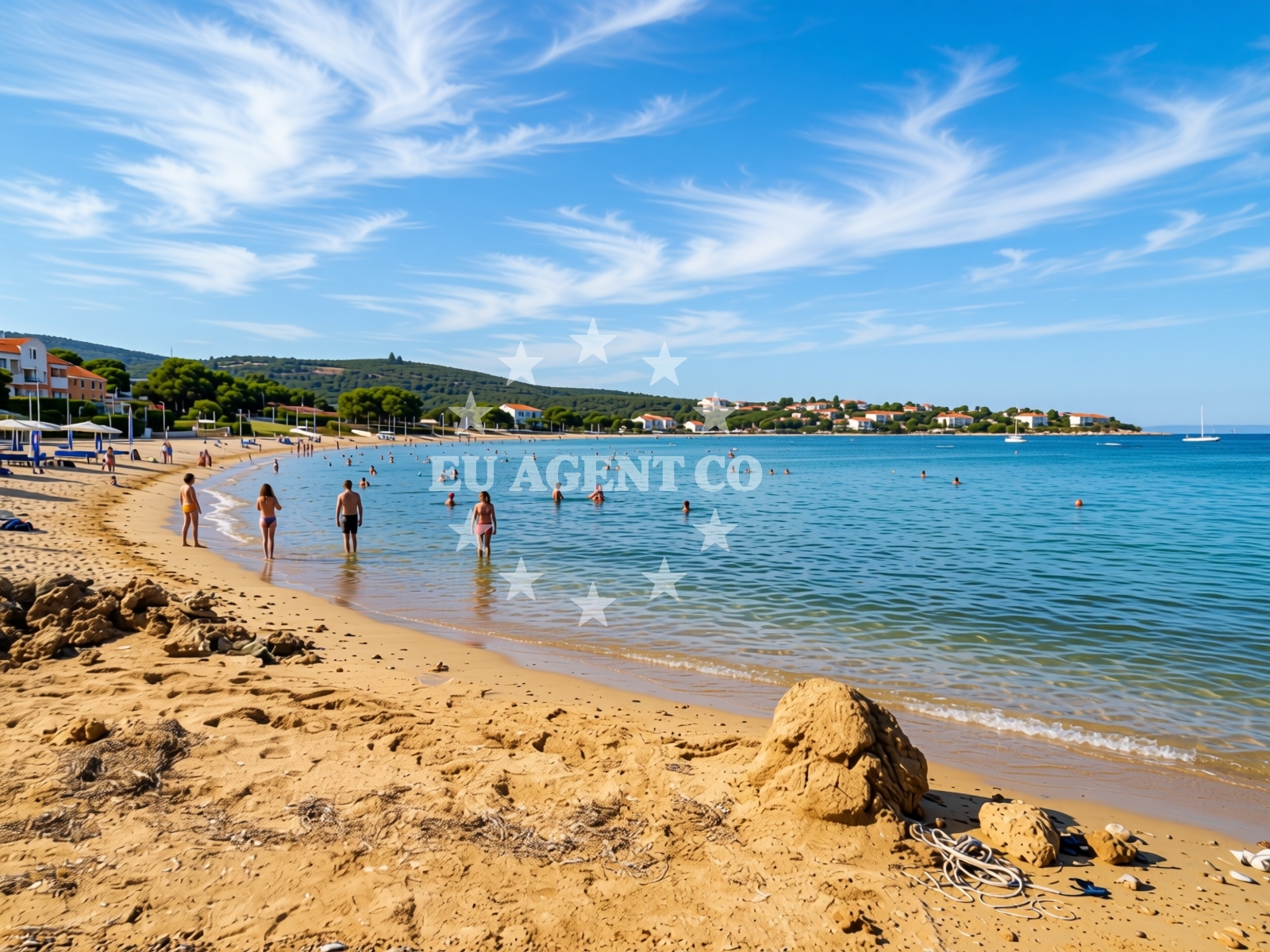 Additional view of Bilotinjak beach in Bilotinjak III 14, Nin