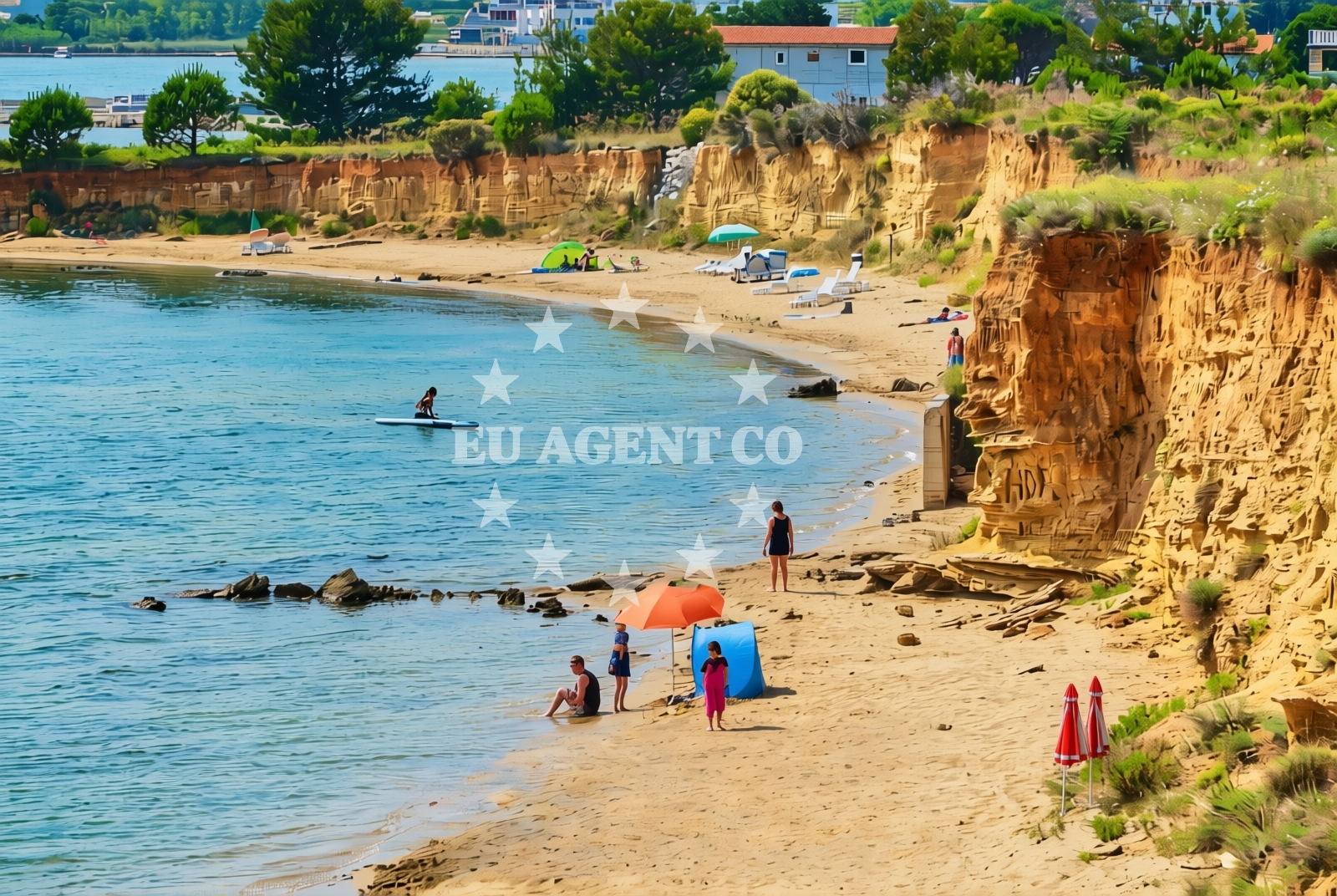 Additional view of Bilotinjak beach in Bilotinjak III 14, Nin