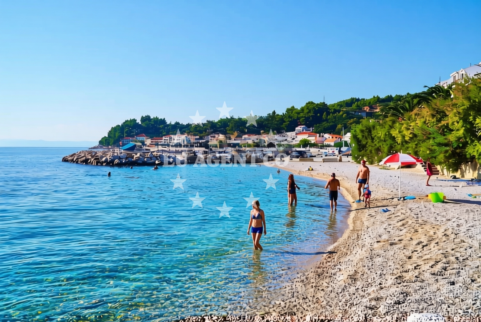 Additional view of Biokovo beach in Brace Letica 1, Podgora