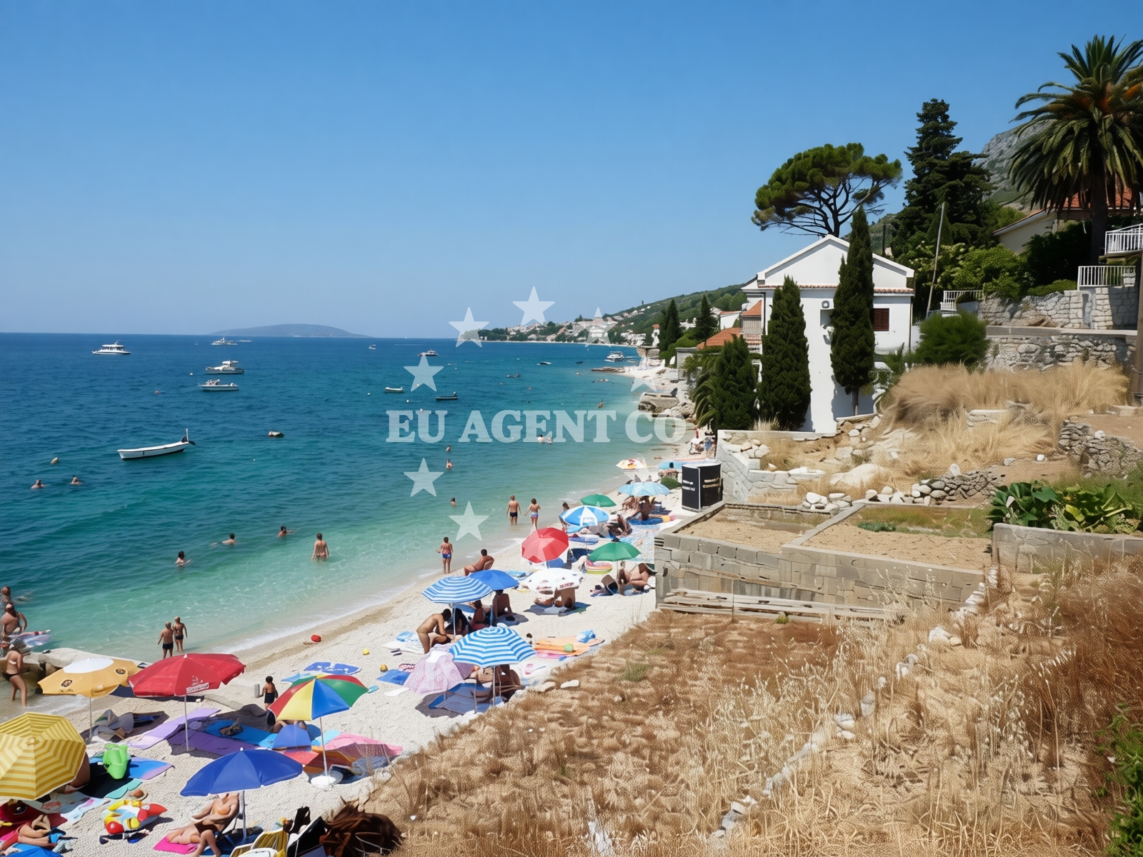 Overview of Biserka II beach in Litnoga 12 a, Brist