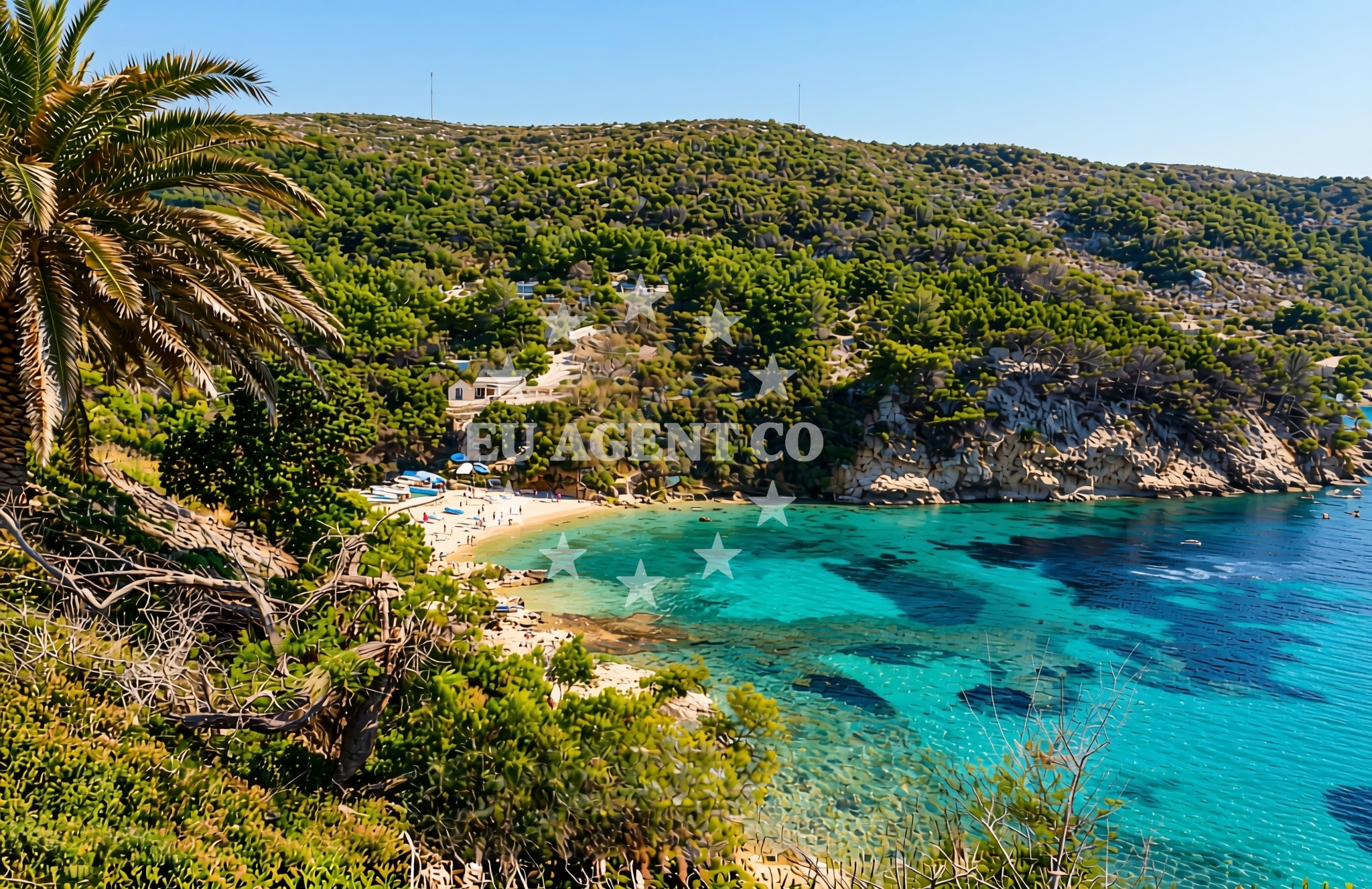 Overview of Biševo (Biševo): beaches and coves (3) in Biševo (Biševo)