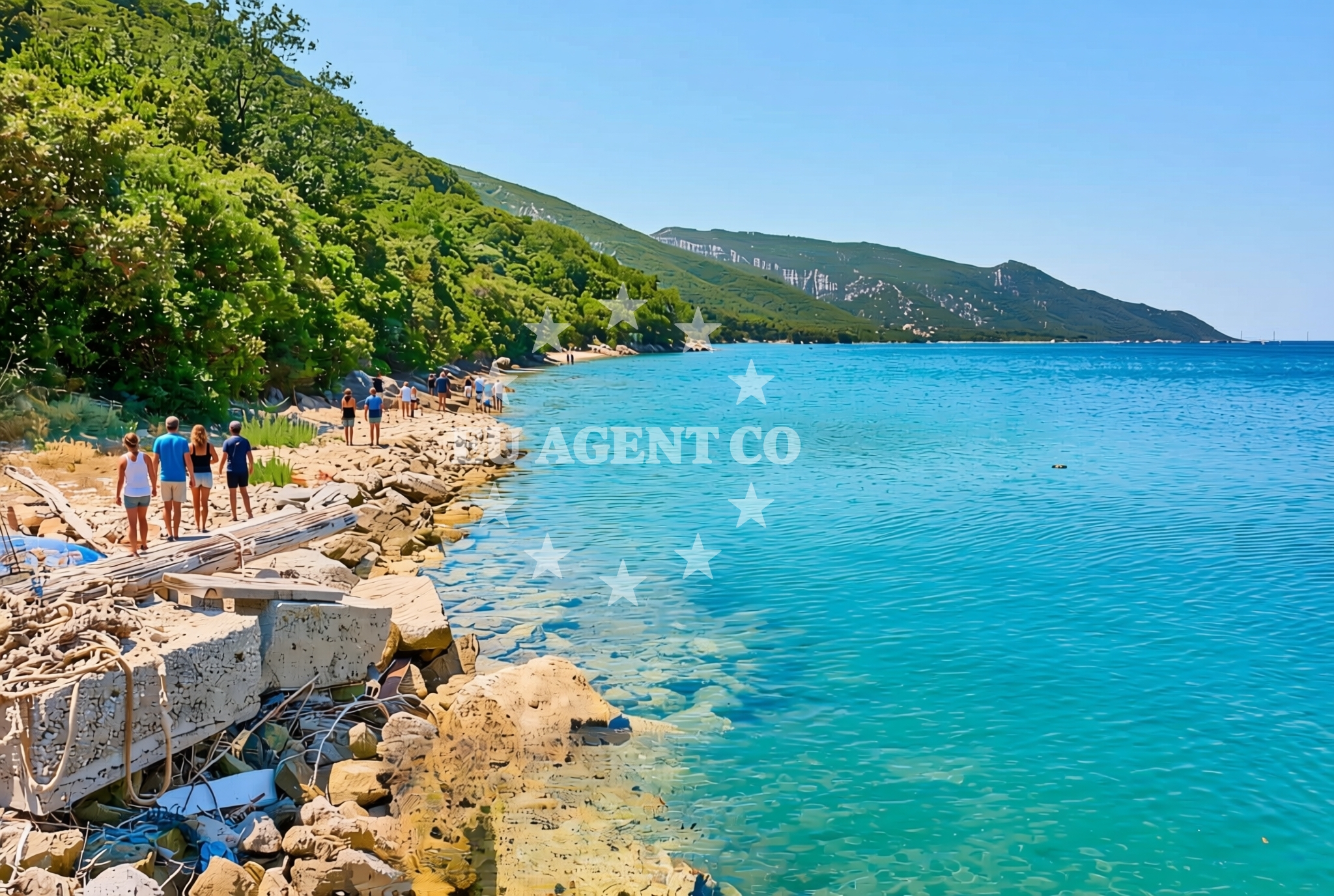 Beach facilities and surroundings at Bjejevica, Duba Stonska Beach in Bjejevica