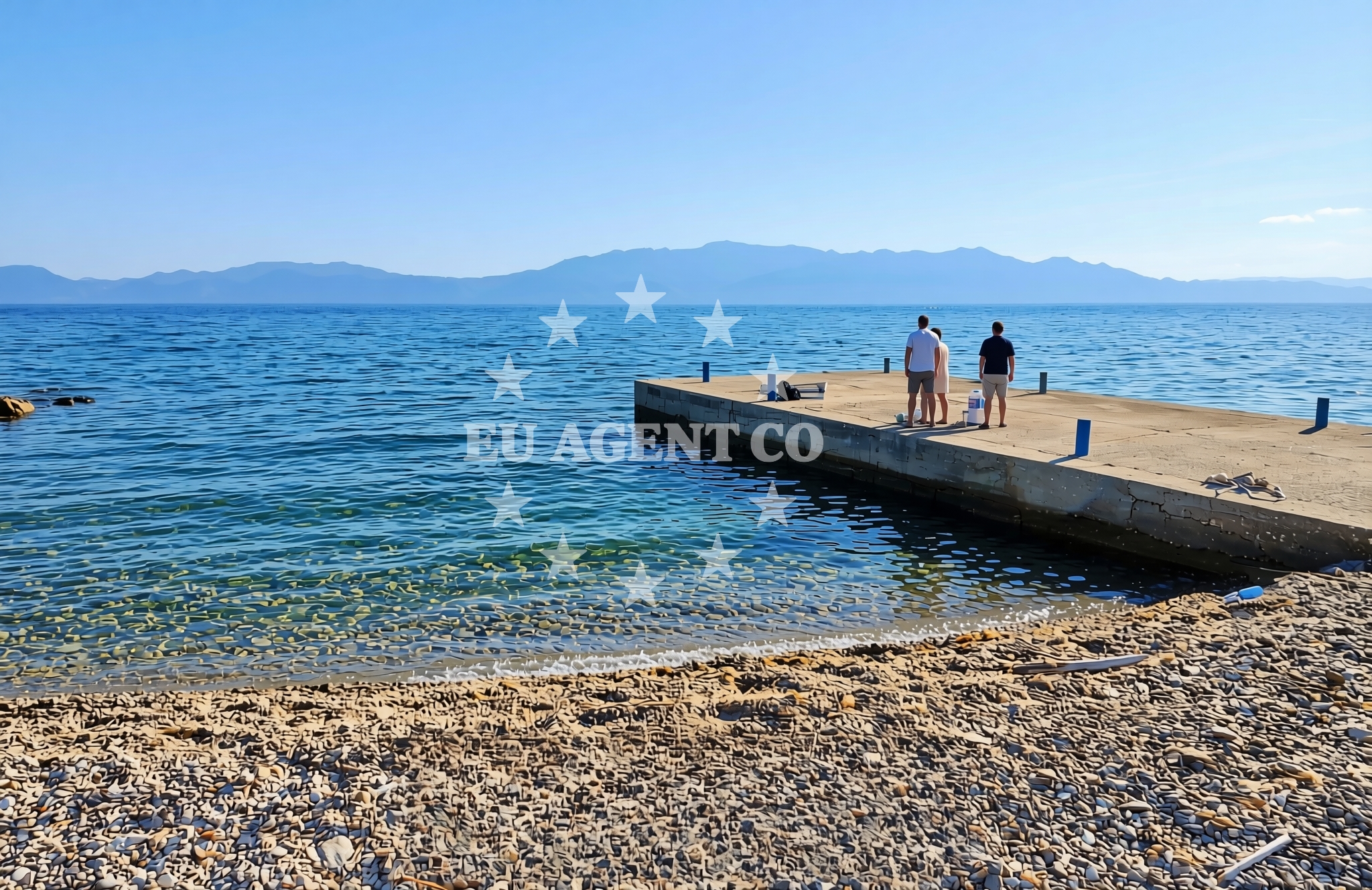 Sea and coastal view of Blaca istok, Sućuraj (Hvar) Beach in Blaca istok
