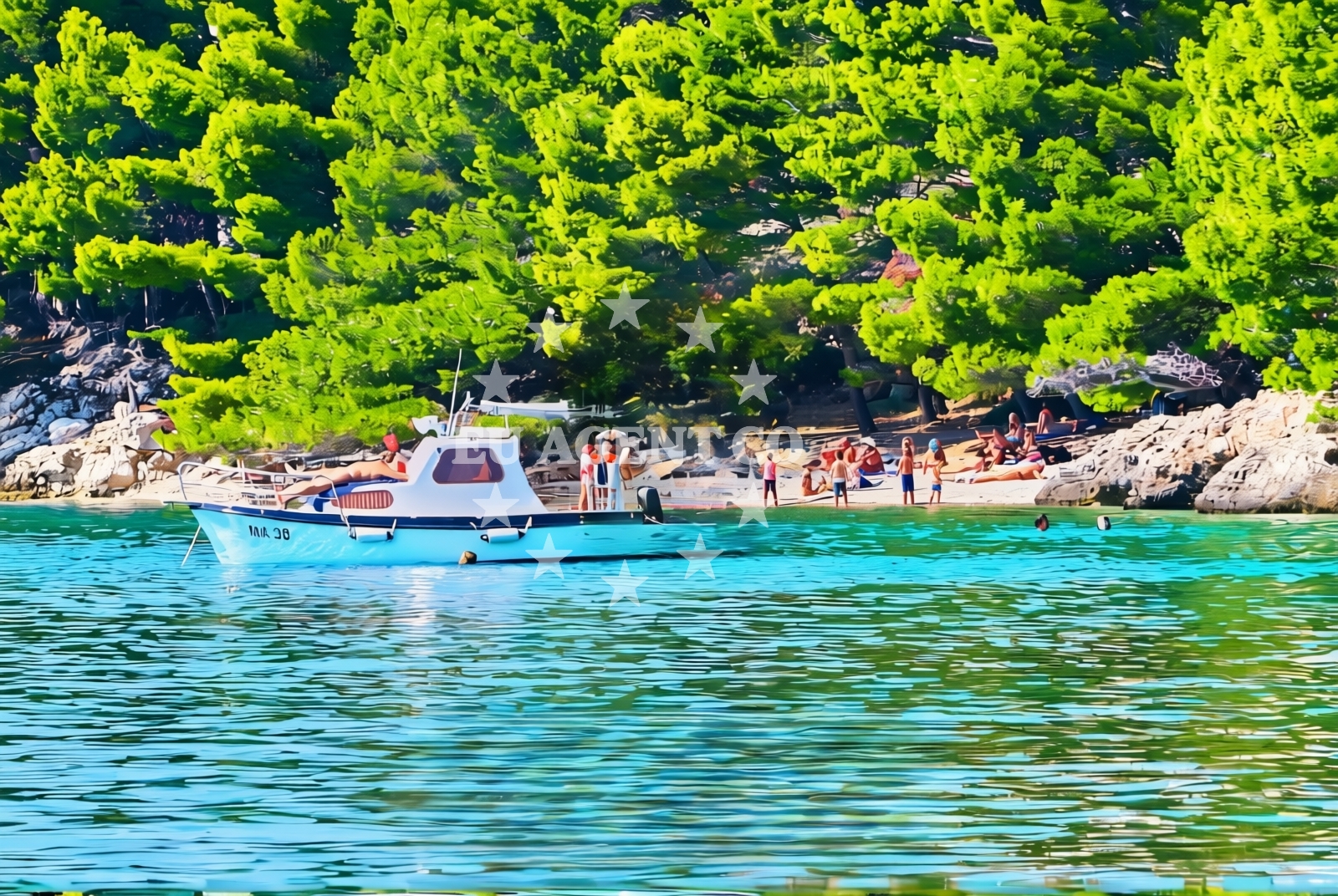 Shoreline and swimming area at Blaca, Makarska Beach in Blaca