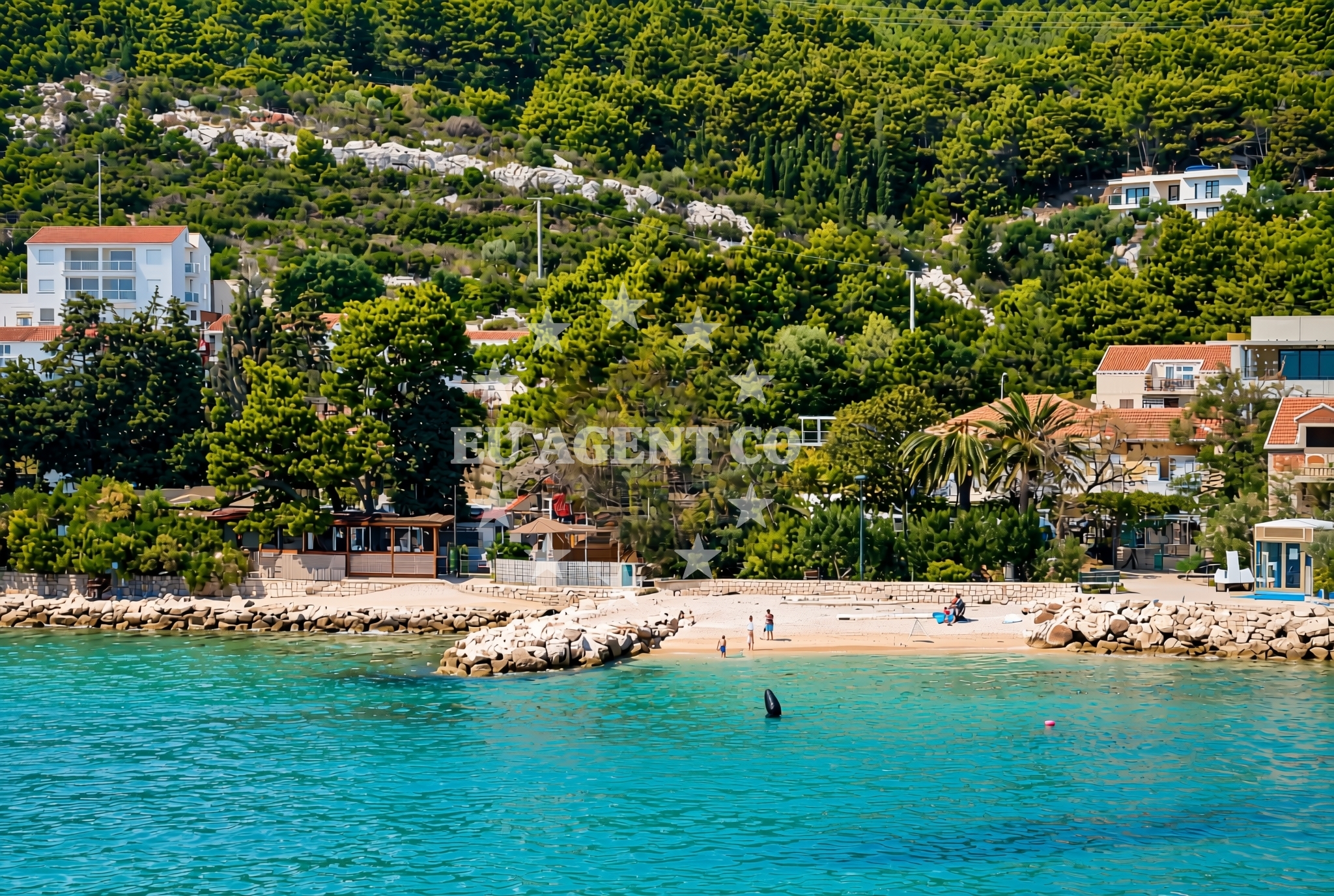 Beach facilities and surroundings at Blace, Orebić Beach in Blace