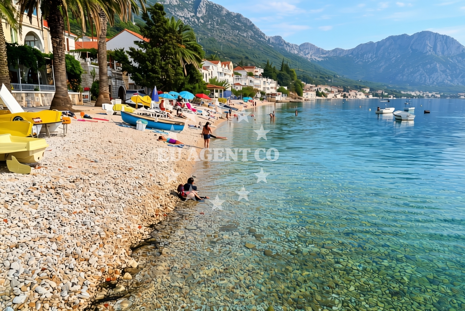 Shoreline and swimming area at Blatnice zapad, Brist Beach in Blatnice zapad
