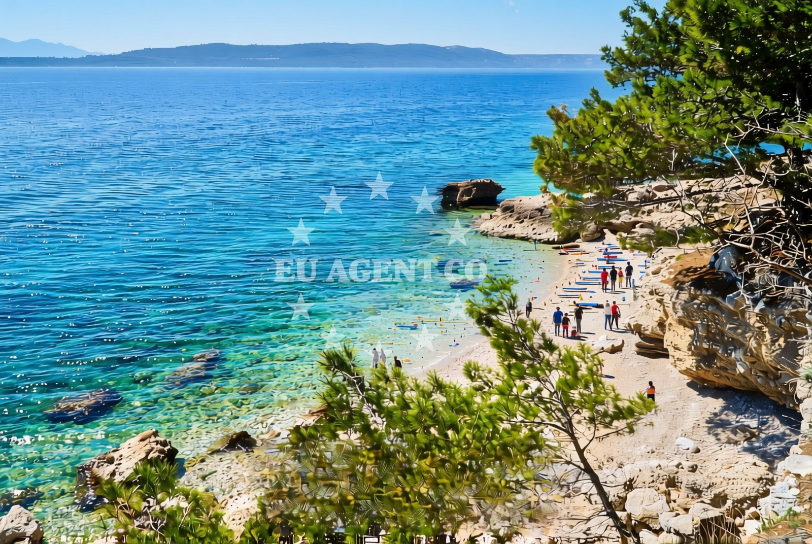Overview of Blato istok, Živogošće Beach in Blato istok