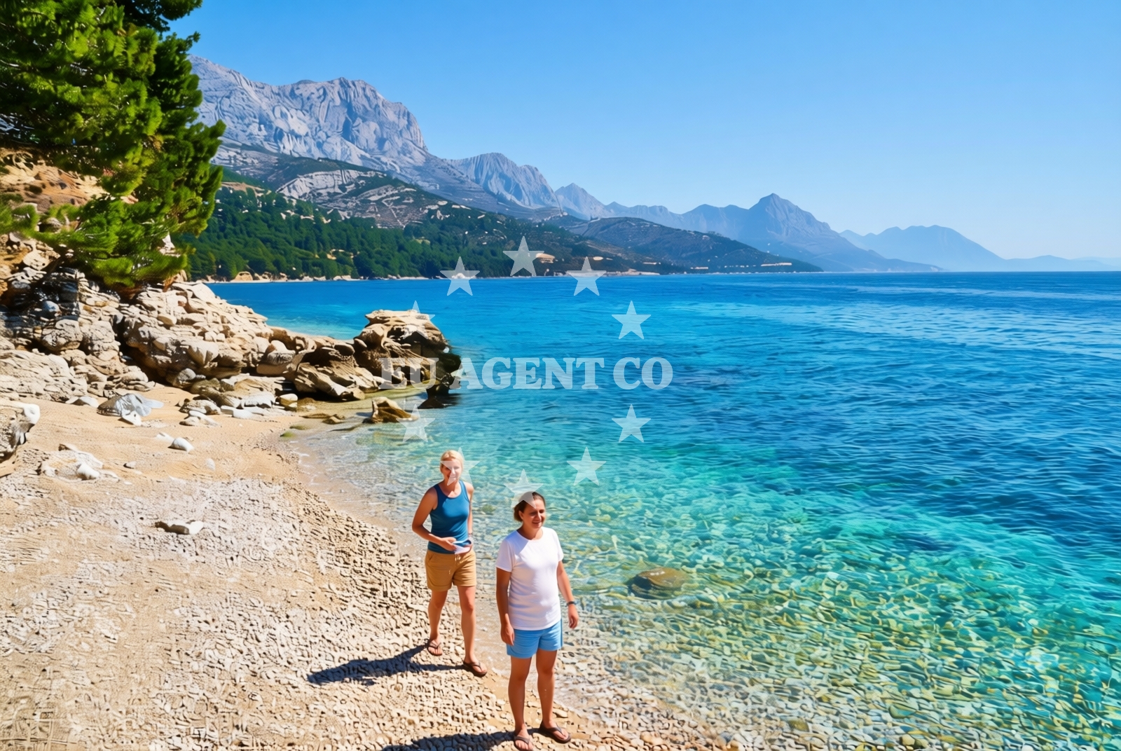 Overview of Blato sredina, Živogošće Beach in Blato sredina