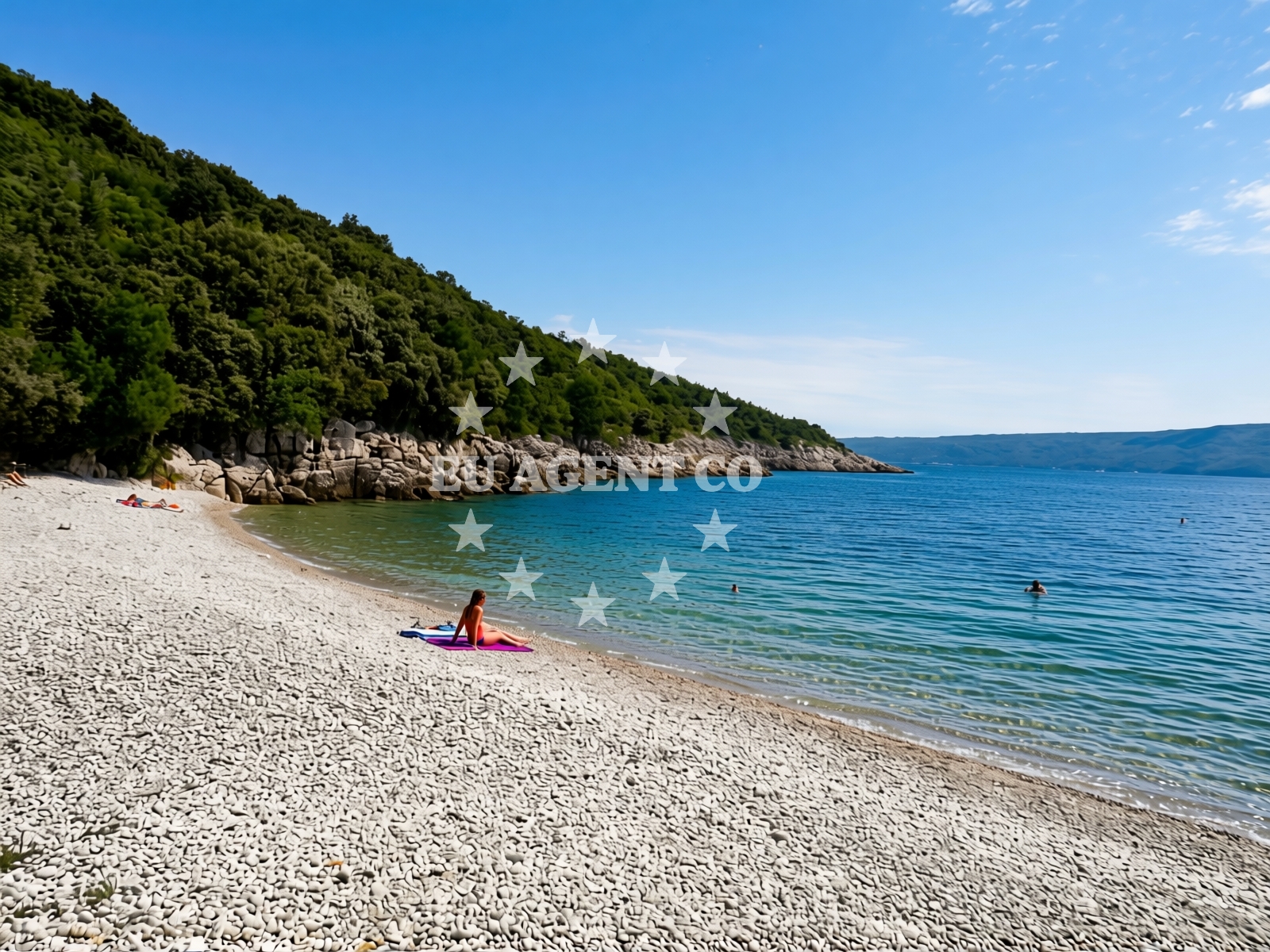 Additional view of Bobina beach in Zagorje, Načinovići 145 Plomin, Plomin