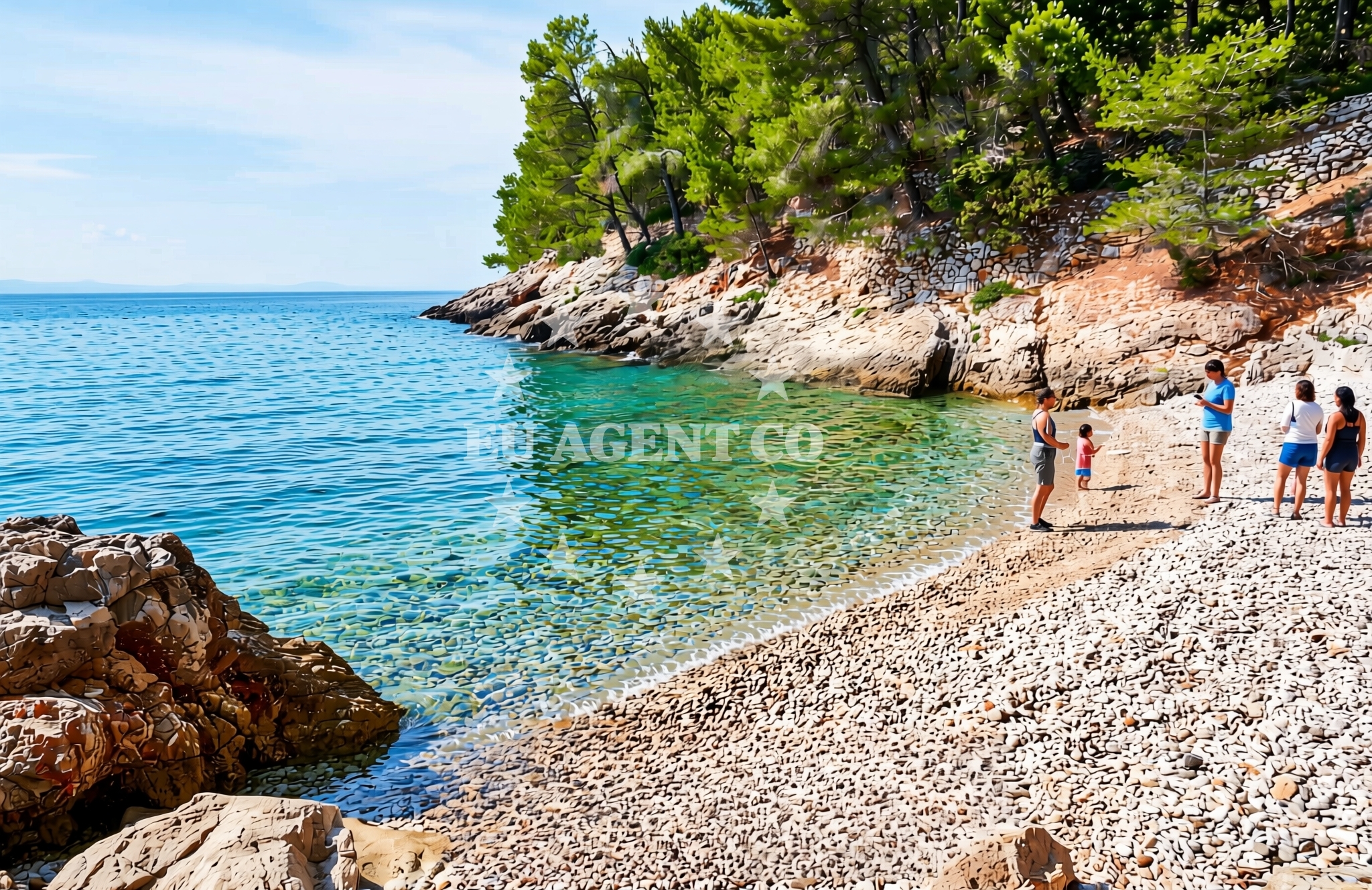Overview of Bočac, Gdinj (Hvar) Beach in Bočac