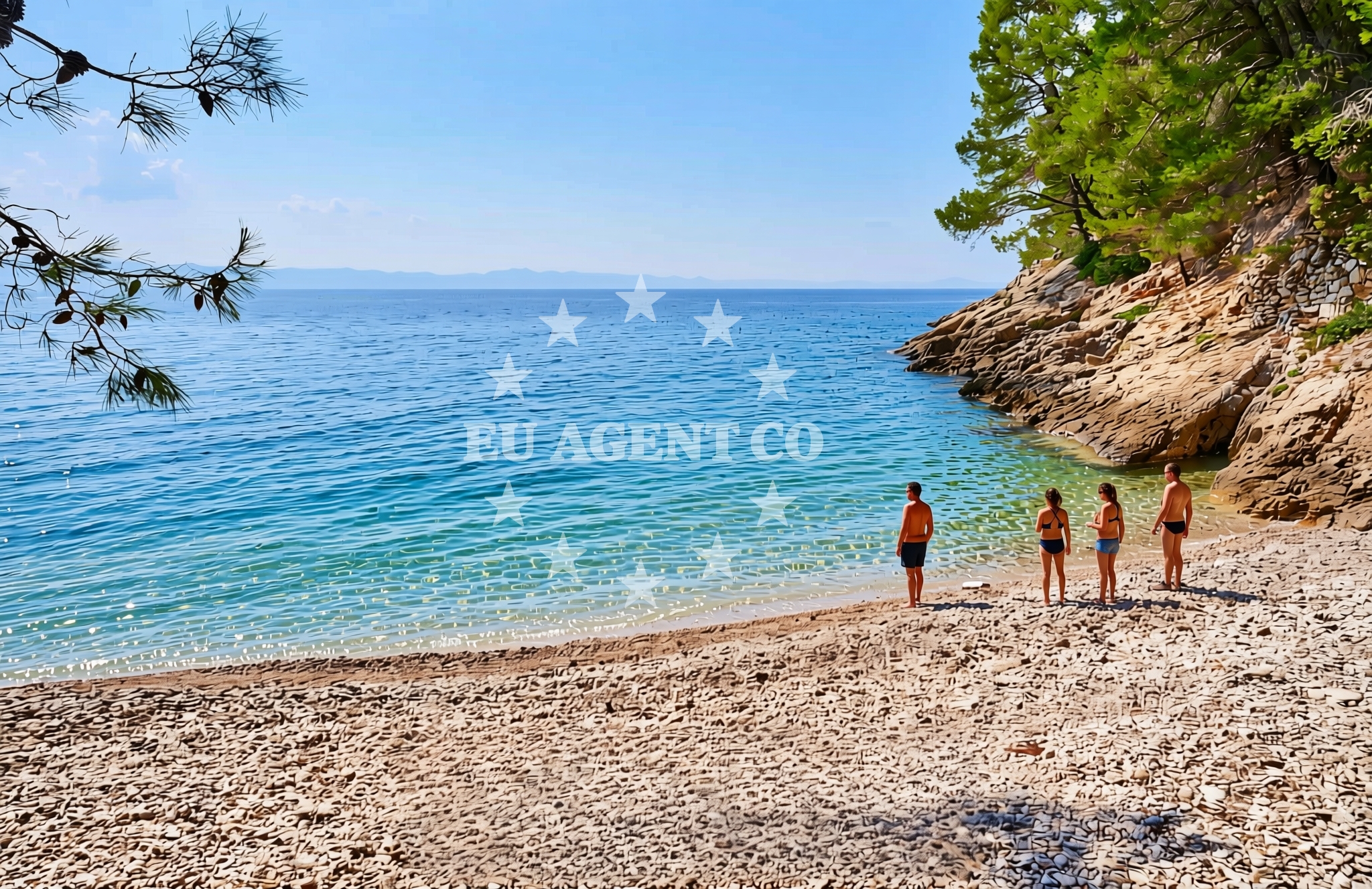 Beach facilities and surroundings at Bočac, Gdinj (Hvar) Beach in Bočac
