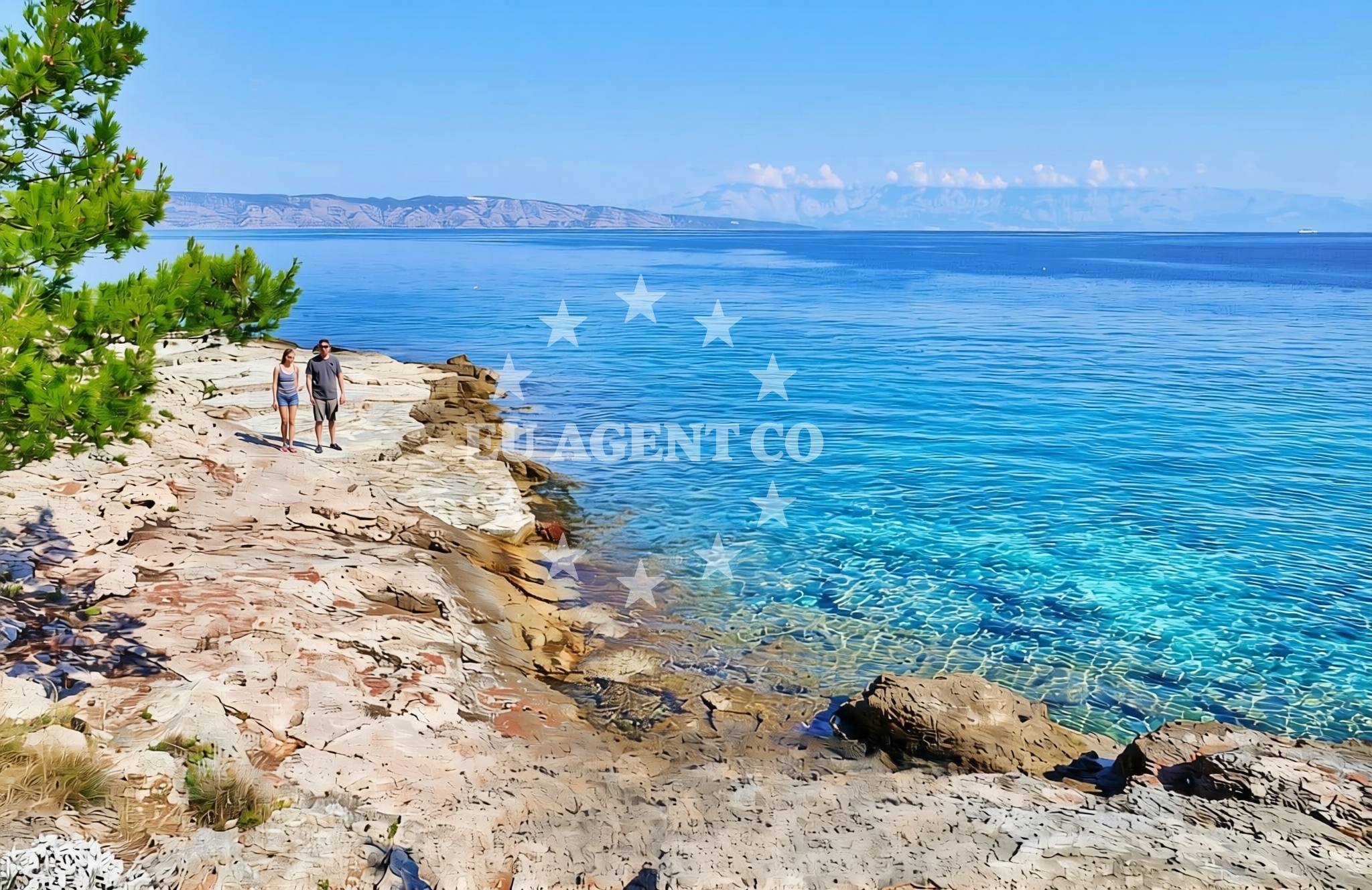 Overview of Bočić, Jelsa (Hvar) Beach in Bočić