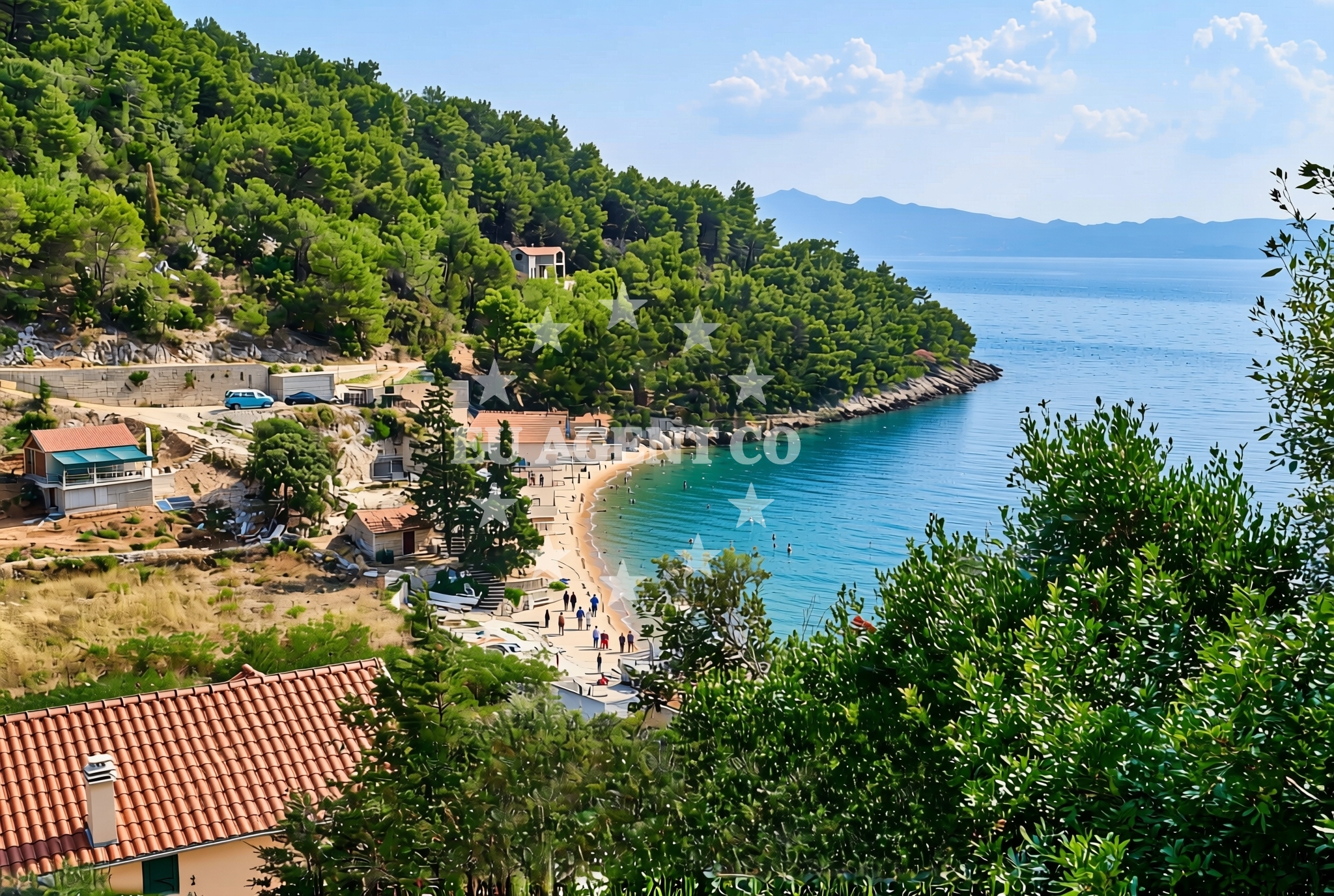 Additional view of Bogomolje beach in Ulica Račevina 42/a, Bogomolje