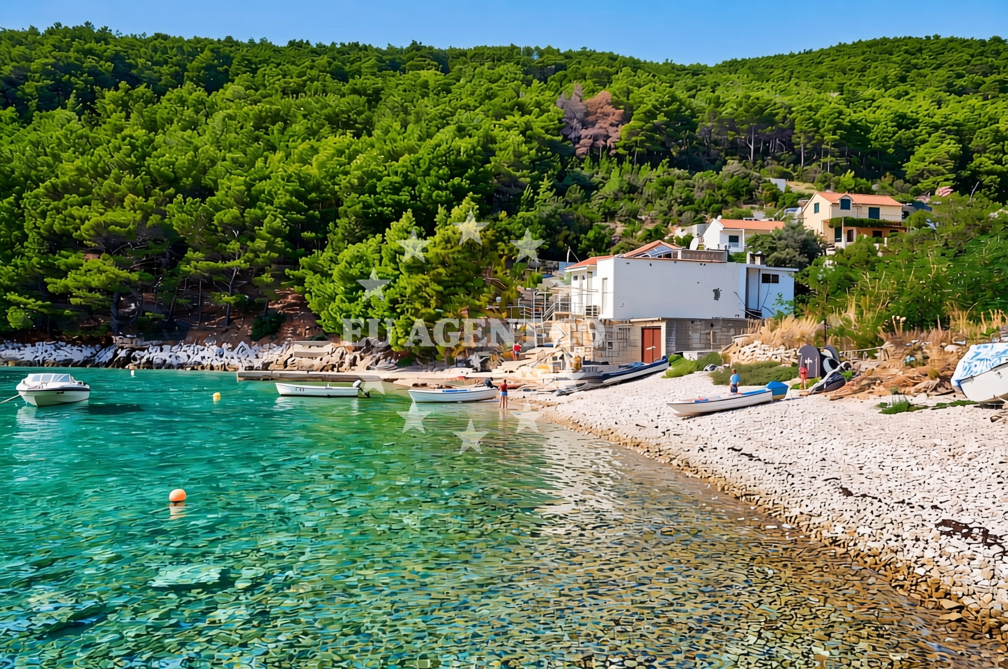 Additional view of Bogomolje beach in Ulica Račevina 42/a, Bogomolje