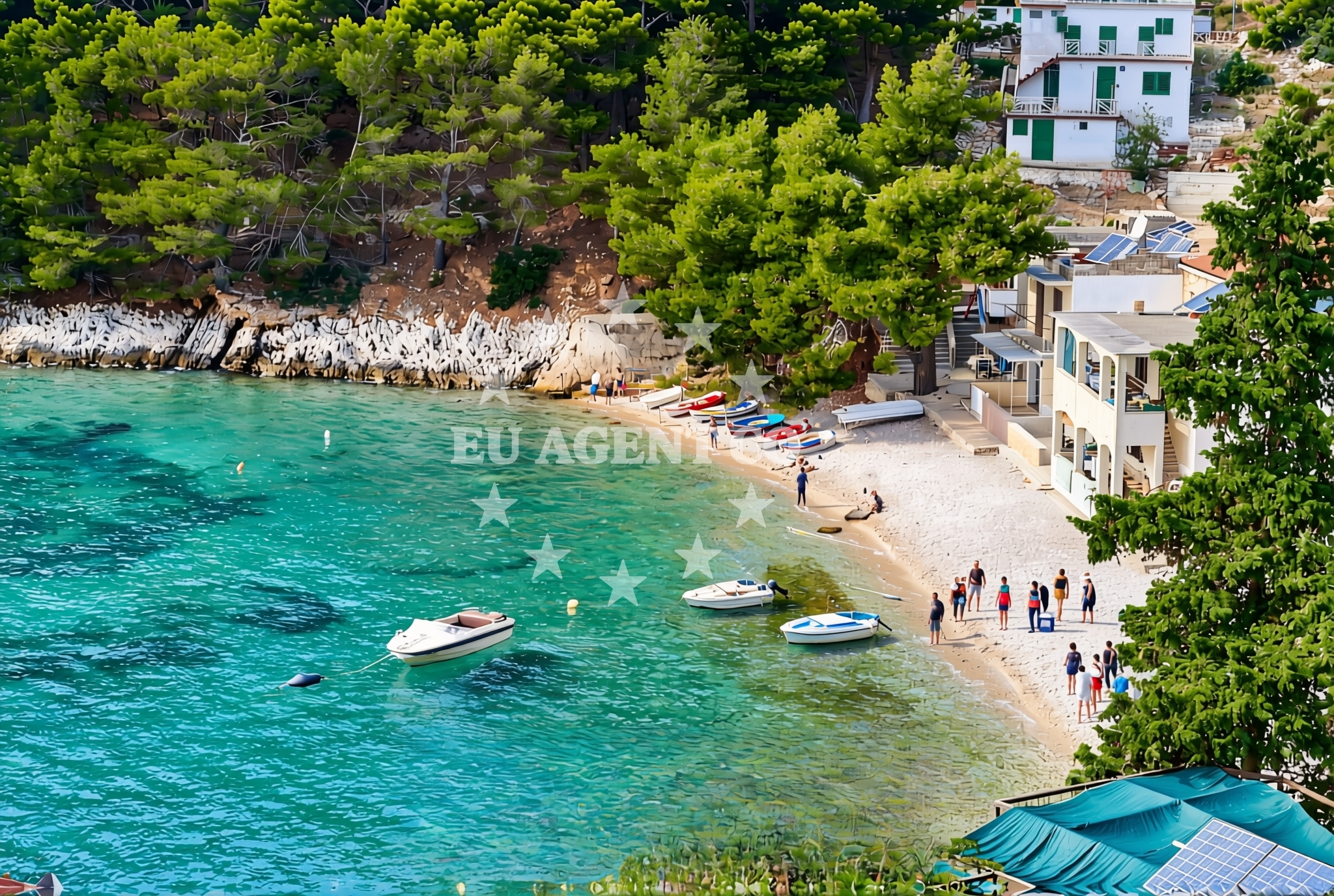 Additional view of Bogomolje beach in Ulica Račevina 42/a, Bogomolje