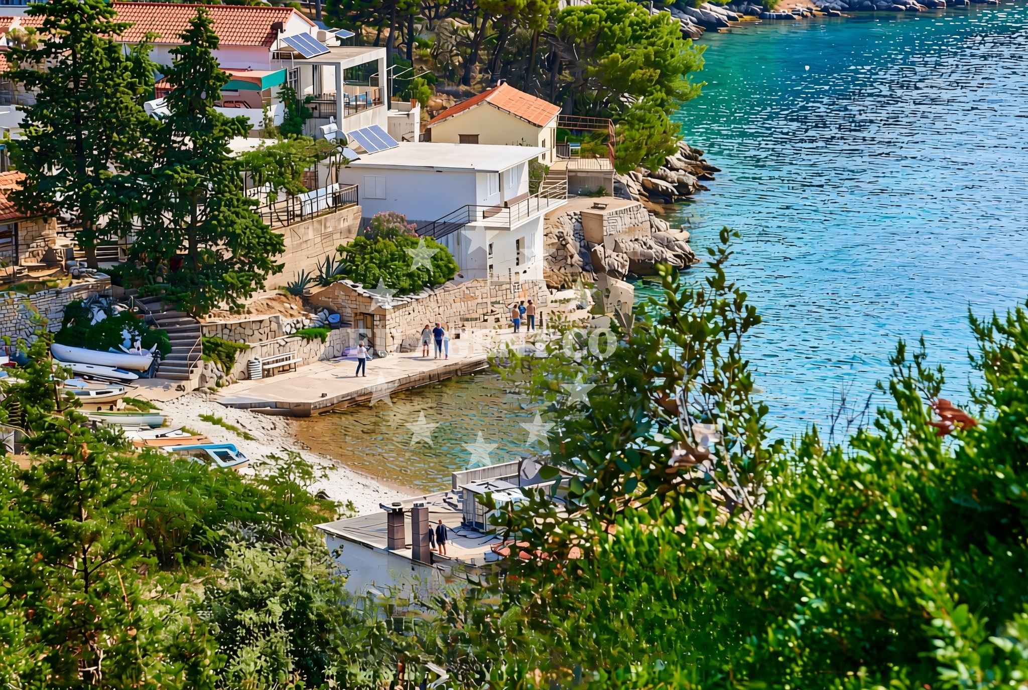 Additional view of Bogomolje beach in Ulica Račevina 42/a, Bogomolje