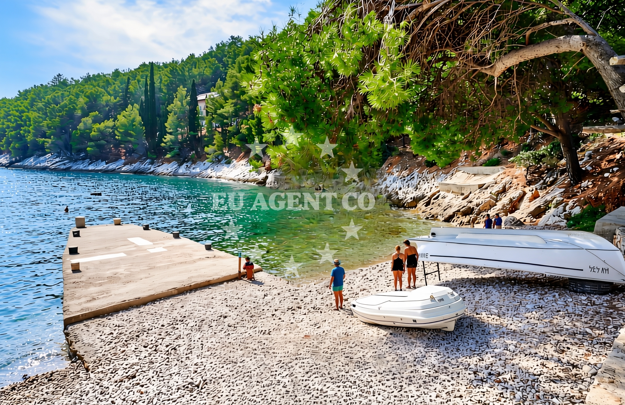 Additional view of Bogomolje beach in Ulica Račevina 42/a, Bogomolje