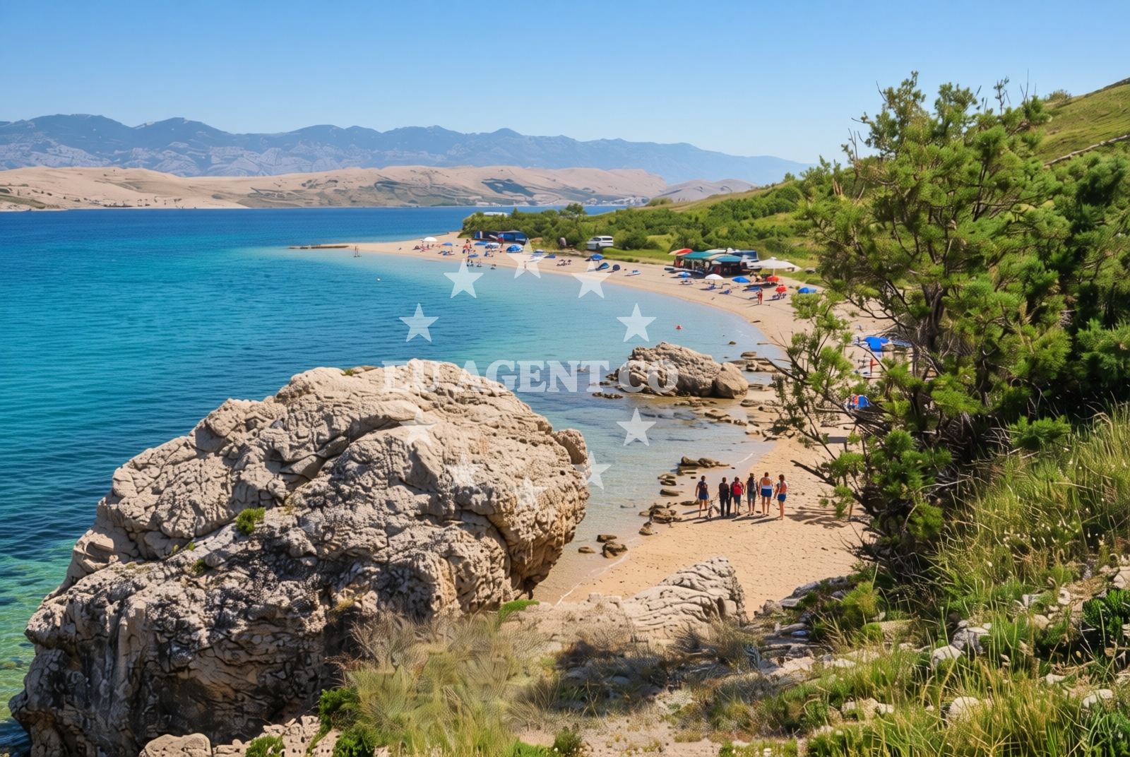 Additional view of Bok istok, Kolan (Pag) Beach in Bok istok