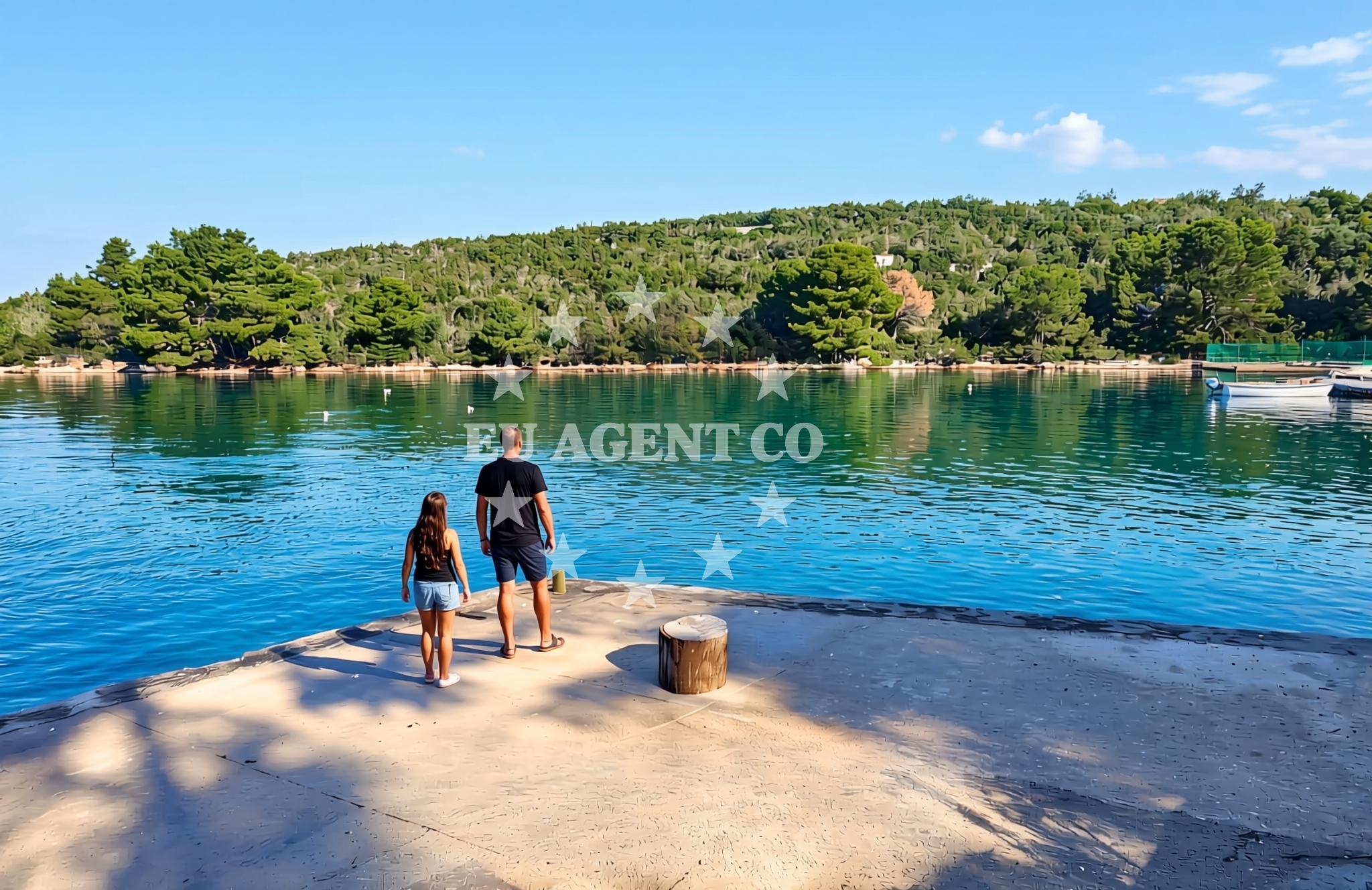 Overview of Bok, Luka (Sali) (Dugi otok) Beach in Bok