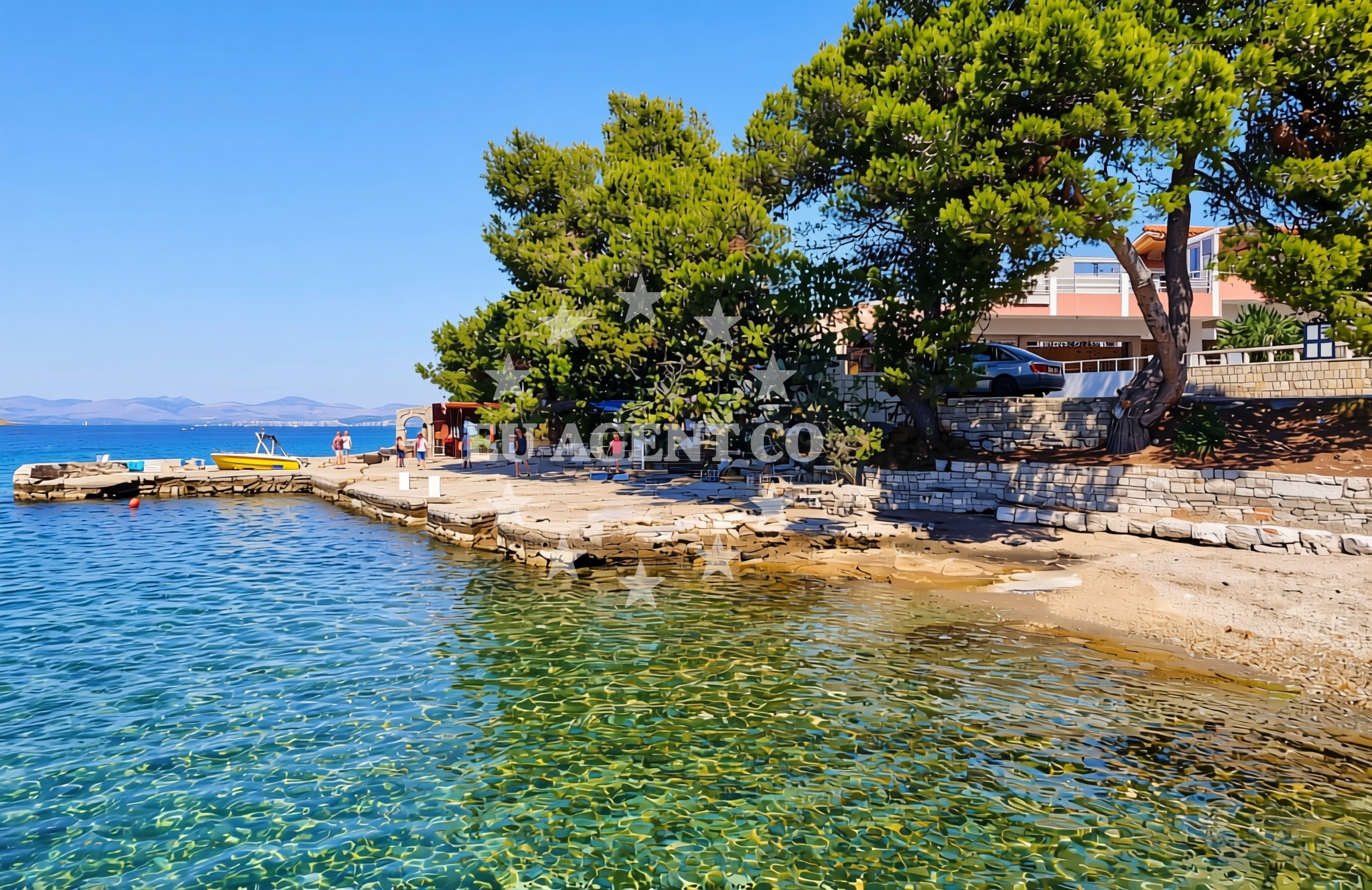 Overview of Bok od Supetra, Nečujam (Šolta) Beach in Bok od Supetra