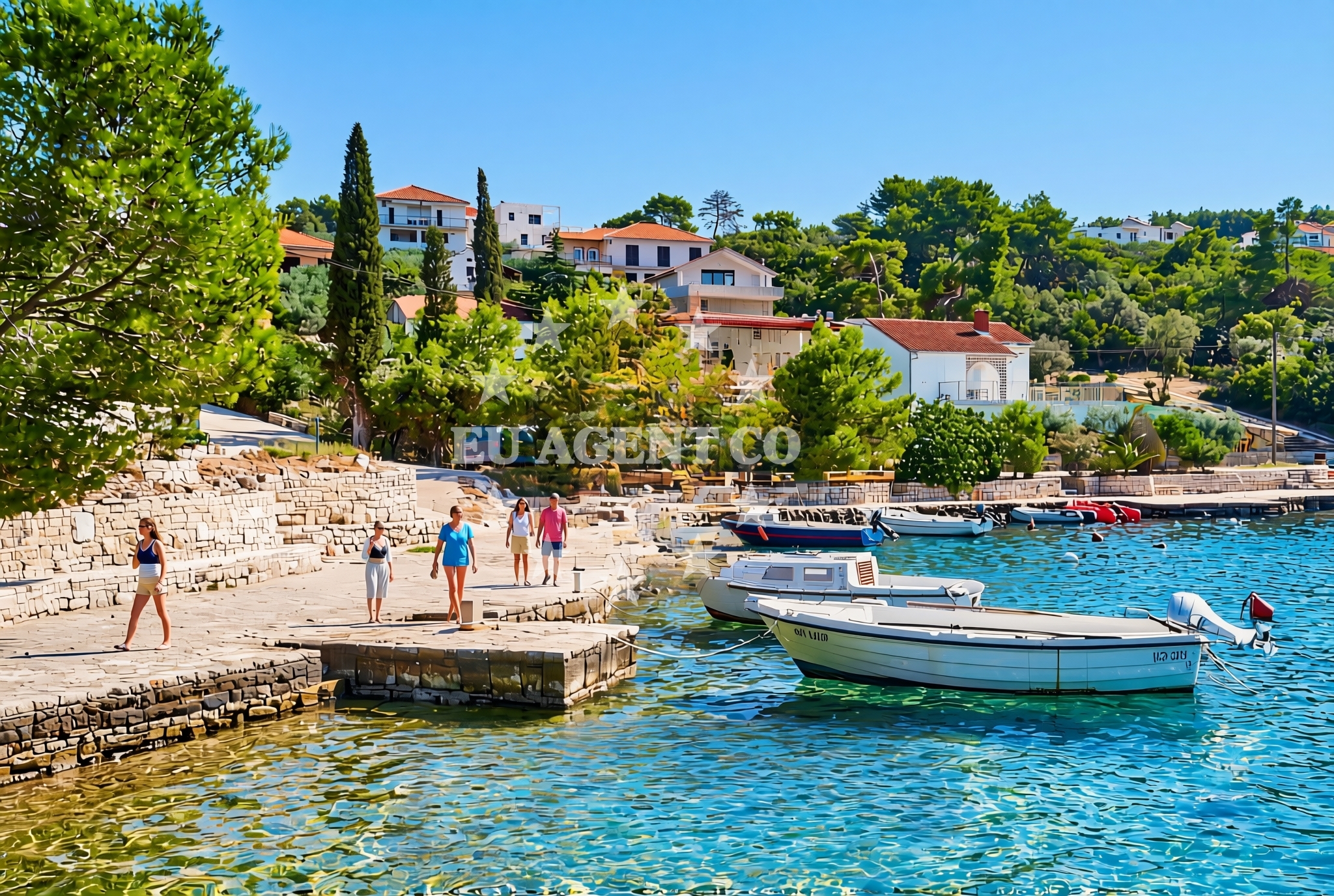 Beach facilities and surroundings at Bok od Supetra, Nečujam (Šolta) Beach in Bok od Supetra