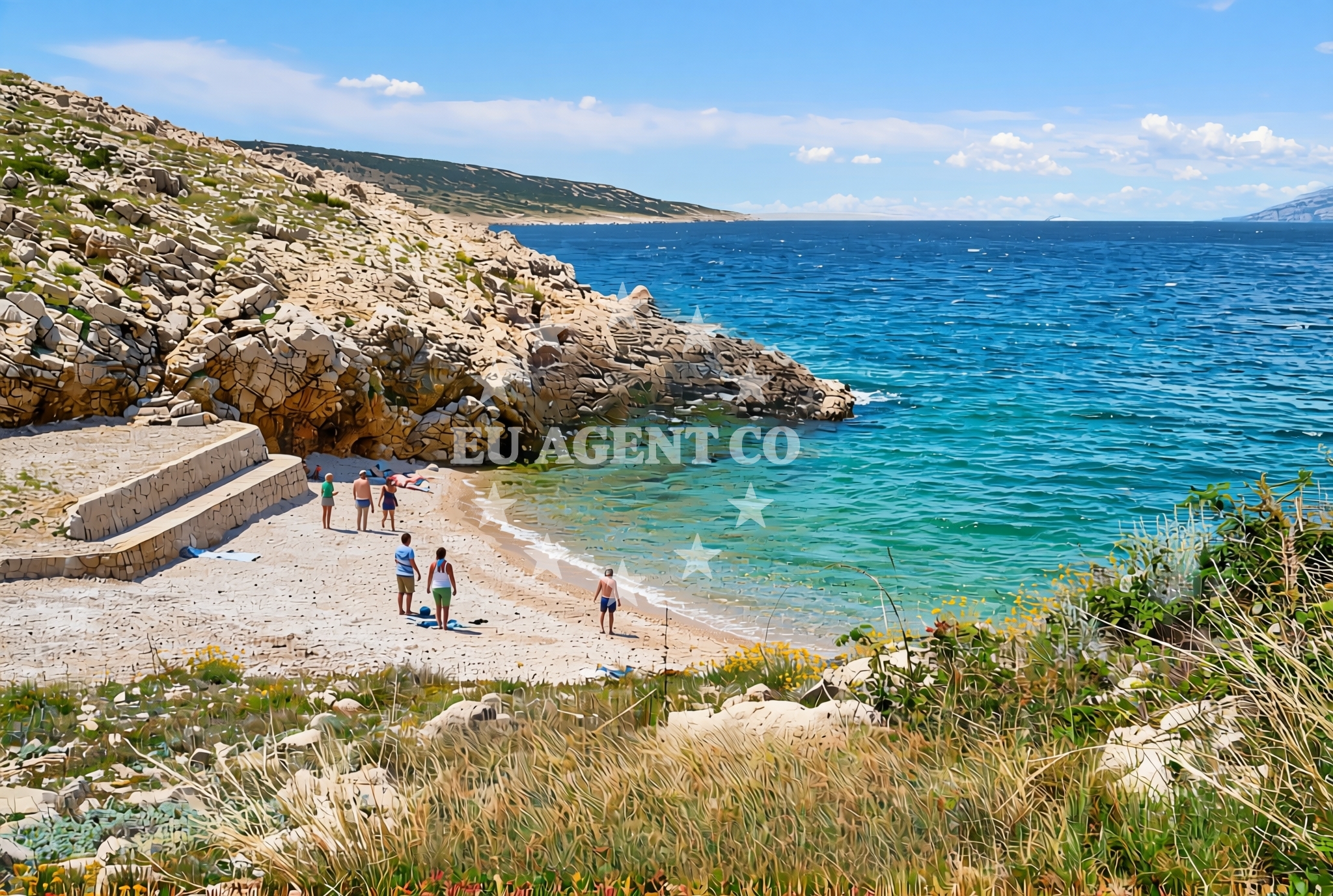 Additional view of Bokulja beach in Prva ulica, Slivnica
