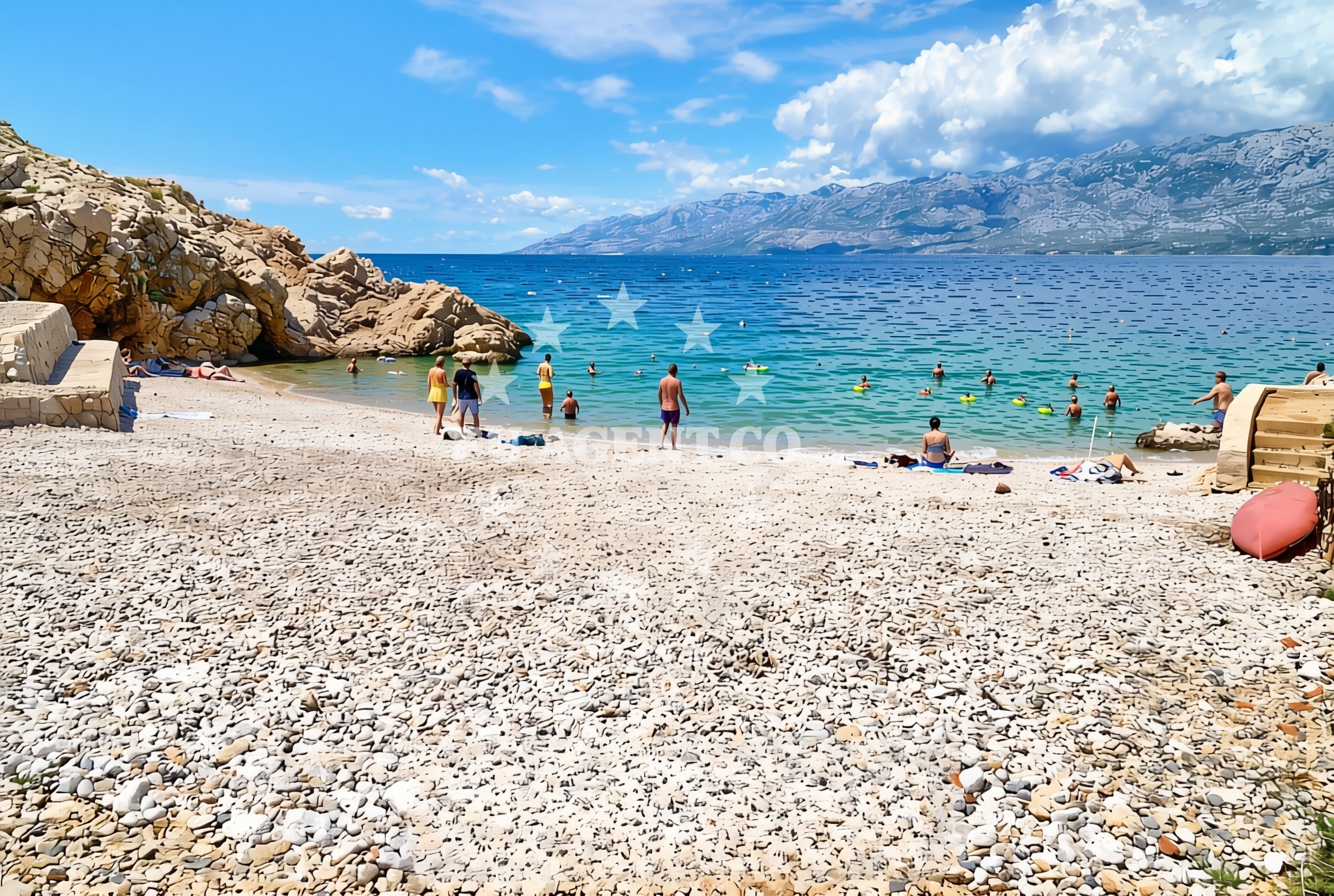 Additional view of Bokulja beach in Prva ulica, Slivnica