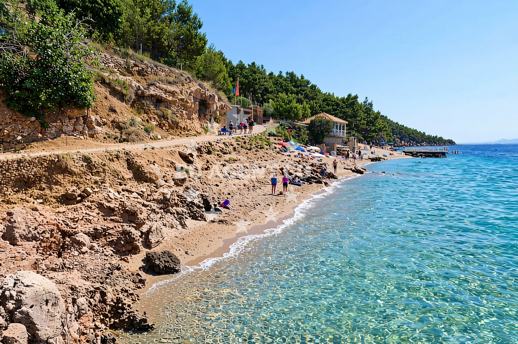Sea and coastal view of Bol (Brač): beaches and coves (14) in Bol (Brač)