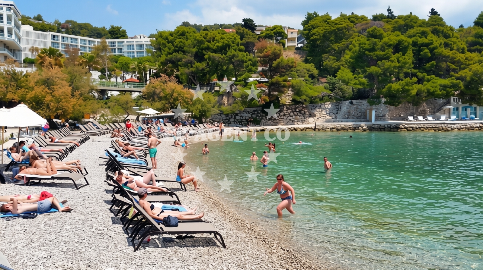 Additional view of Bonj beach in Sonje Bučan Domančić, Hvar